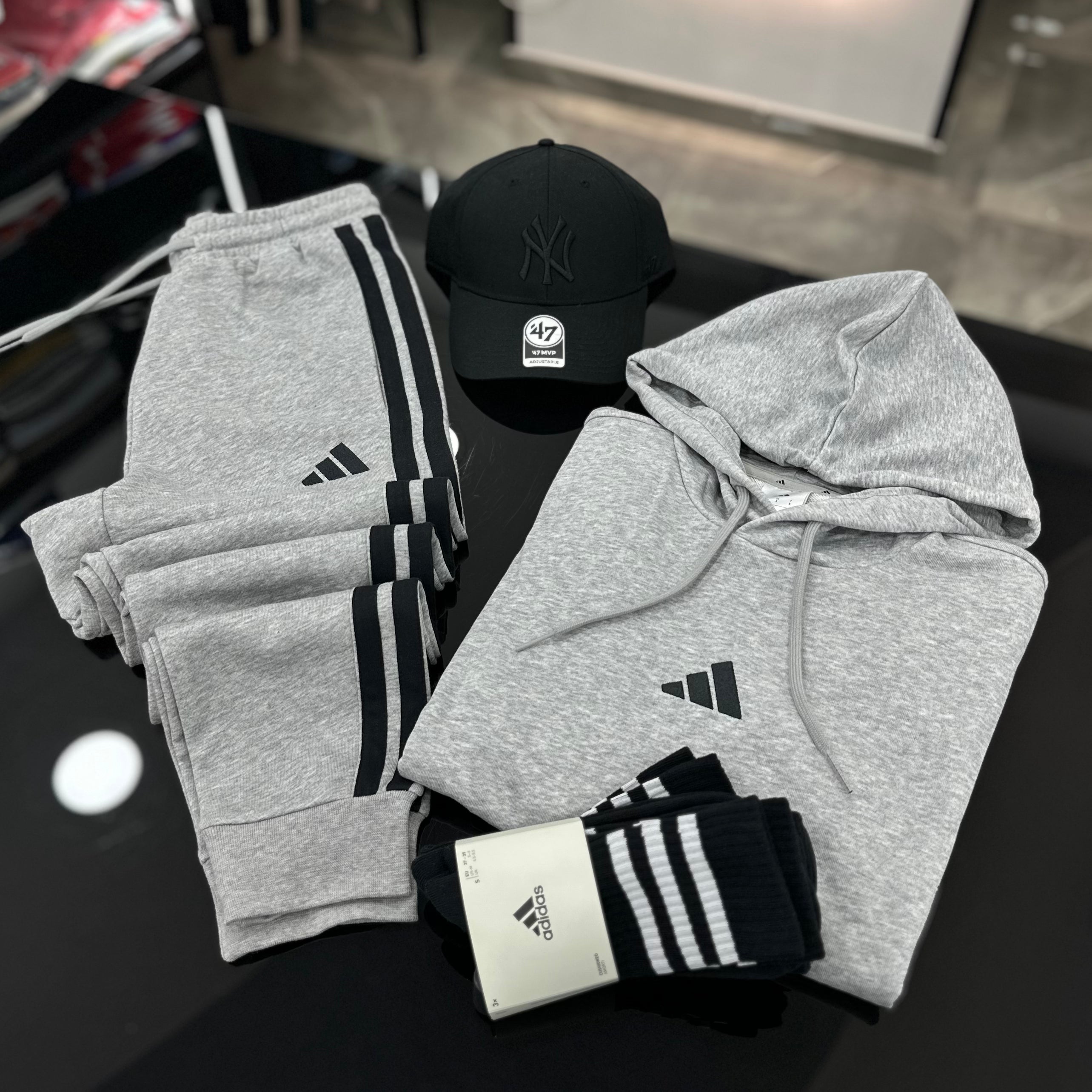 Tuta Adidas Stripes GREY
