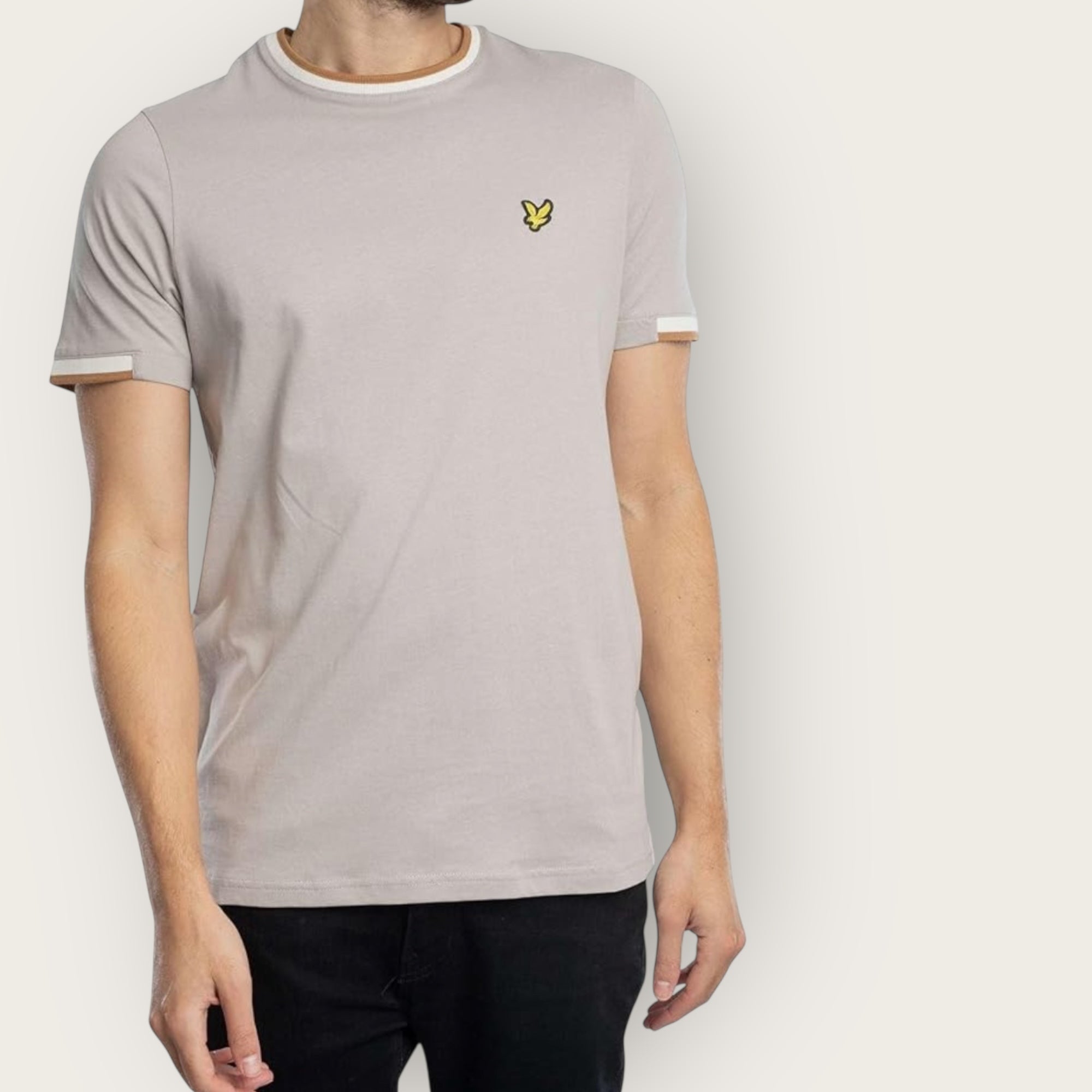 T-Shirt Lyle&Scott tipped BEIGE