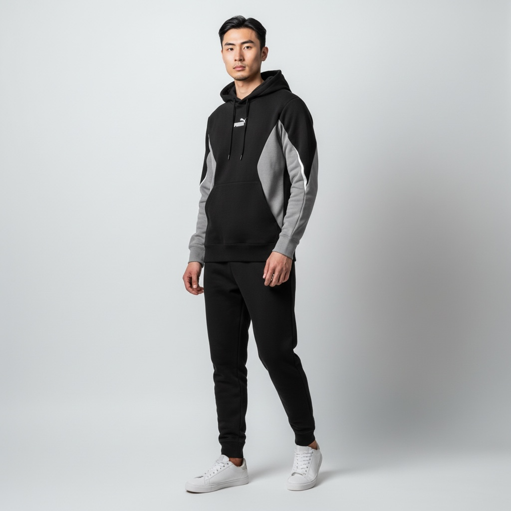 Tuta Puma Colorblock BLACK
