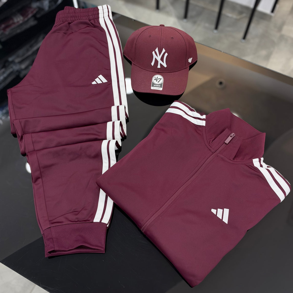 Tuta Adidas Tricot BURGUNDY
