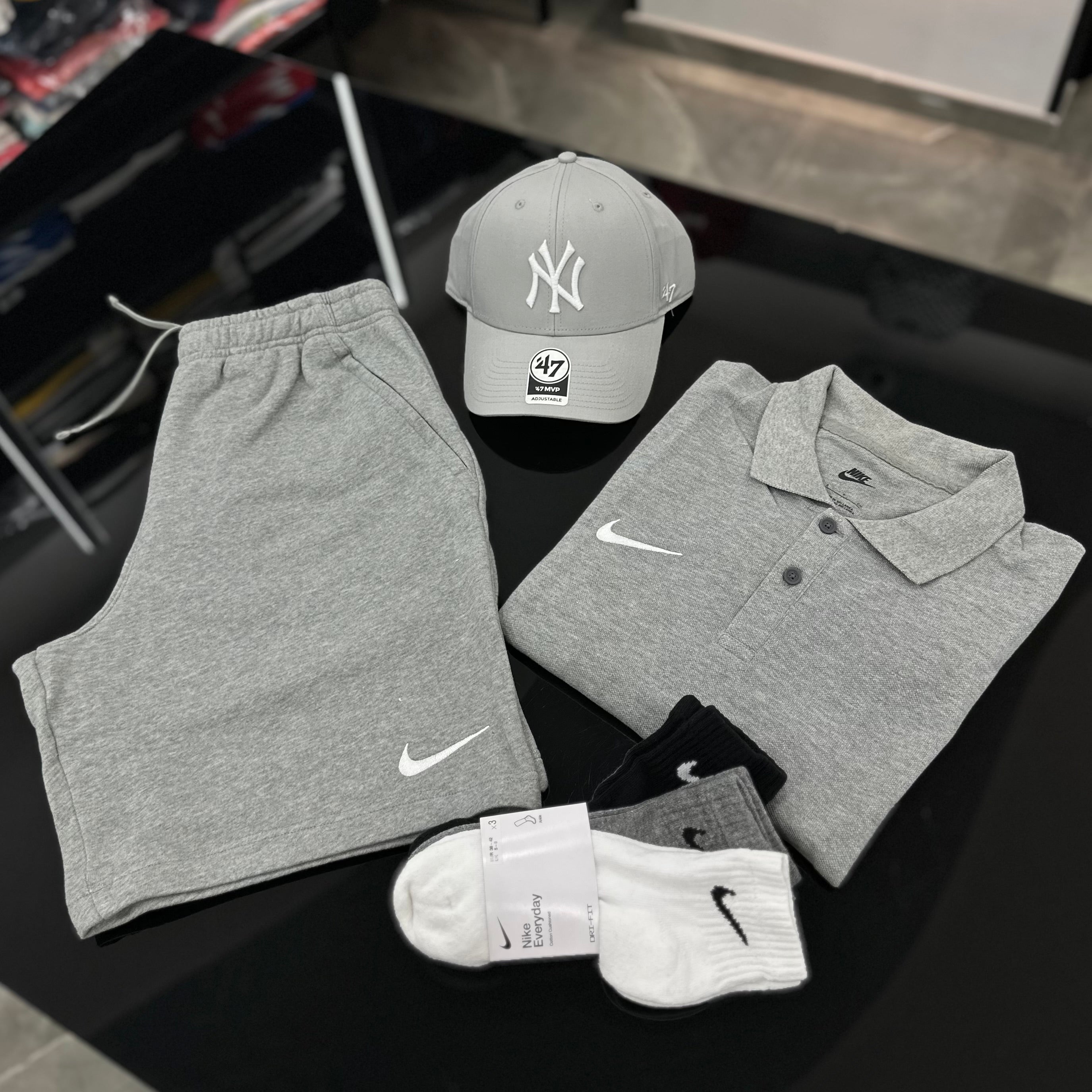 Coordinato Nike Fundamental GREY