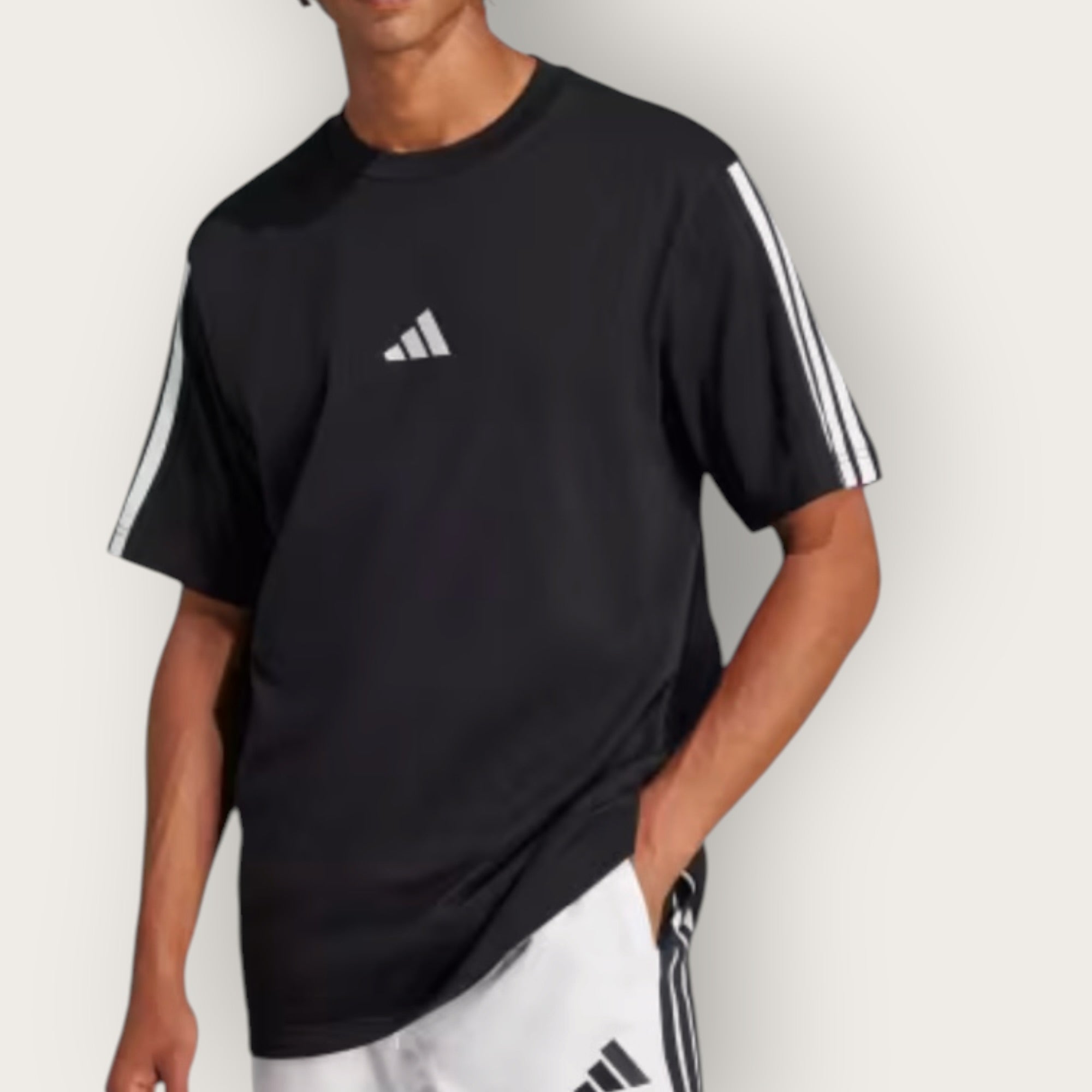 T-Shirt Adidas Stripes BLACK