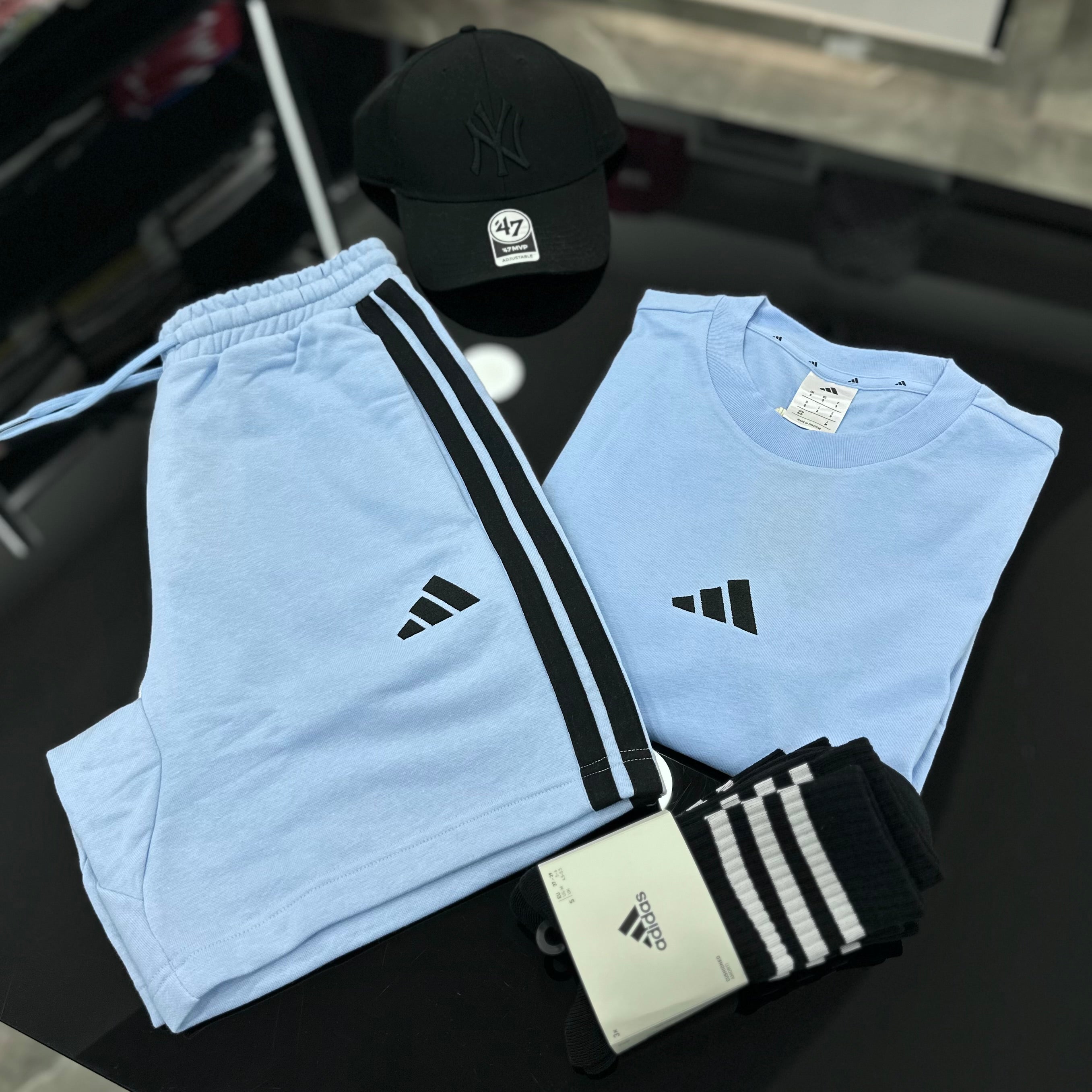 Coordinato Adidas STRIPES Blue