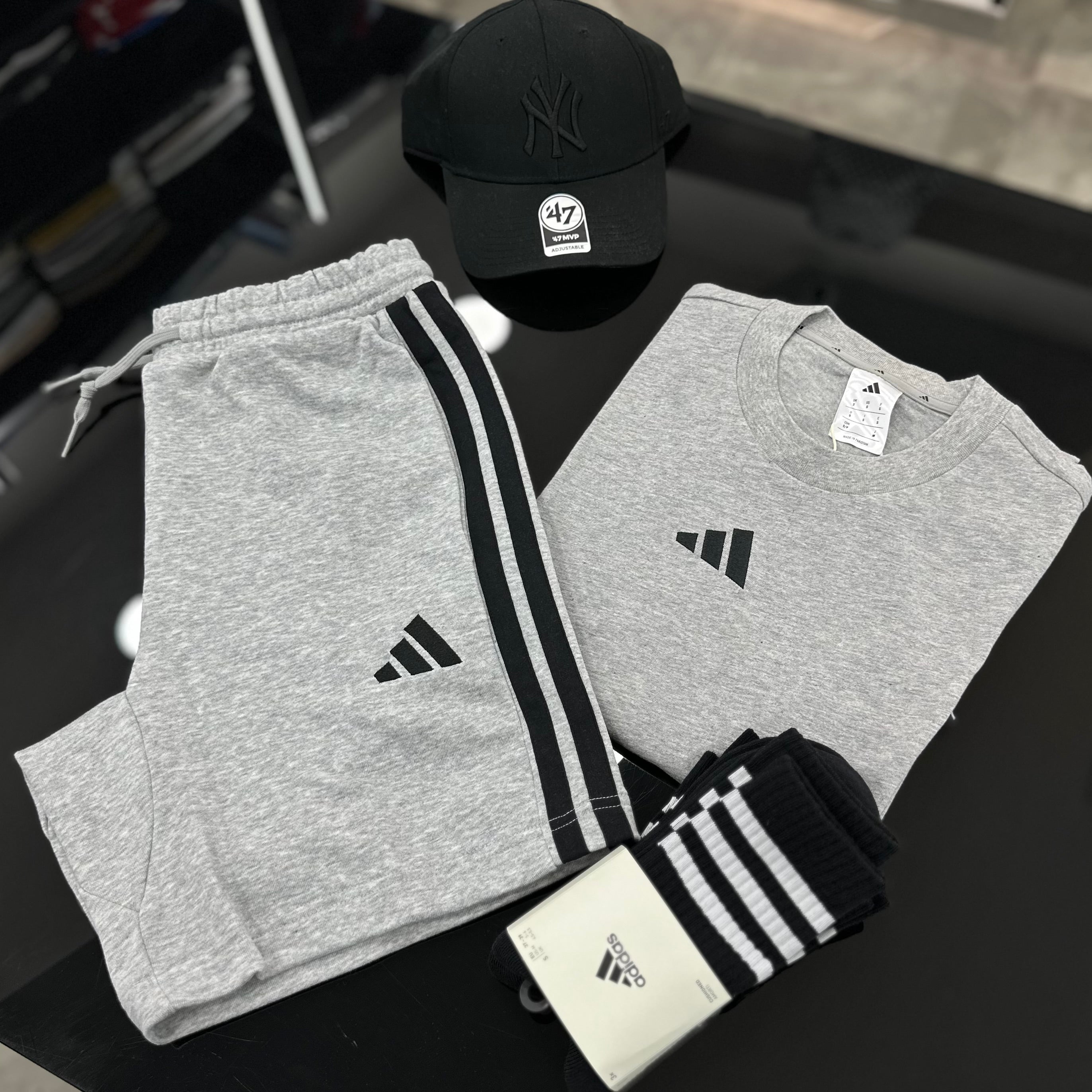 Coordinato Adidas STRIPES Grey
