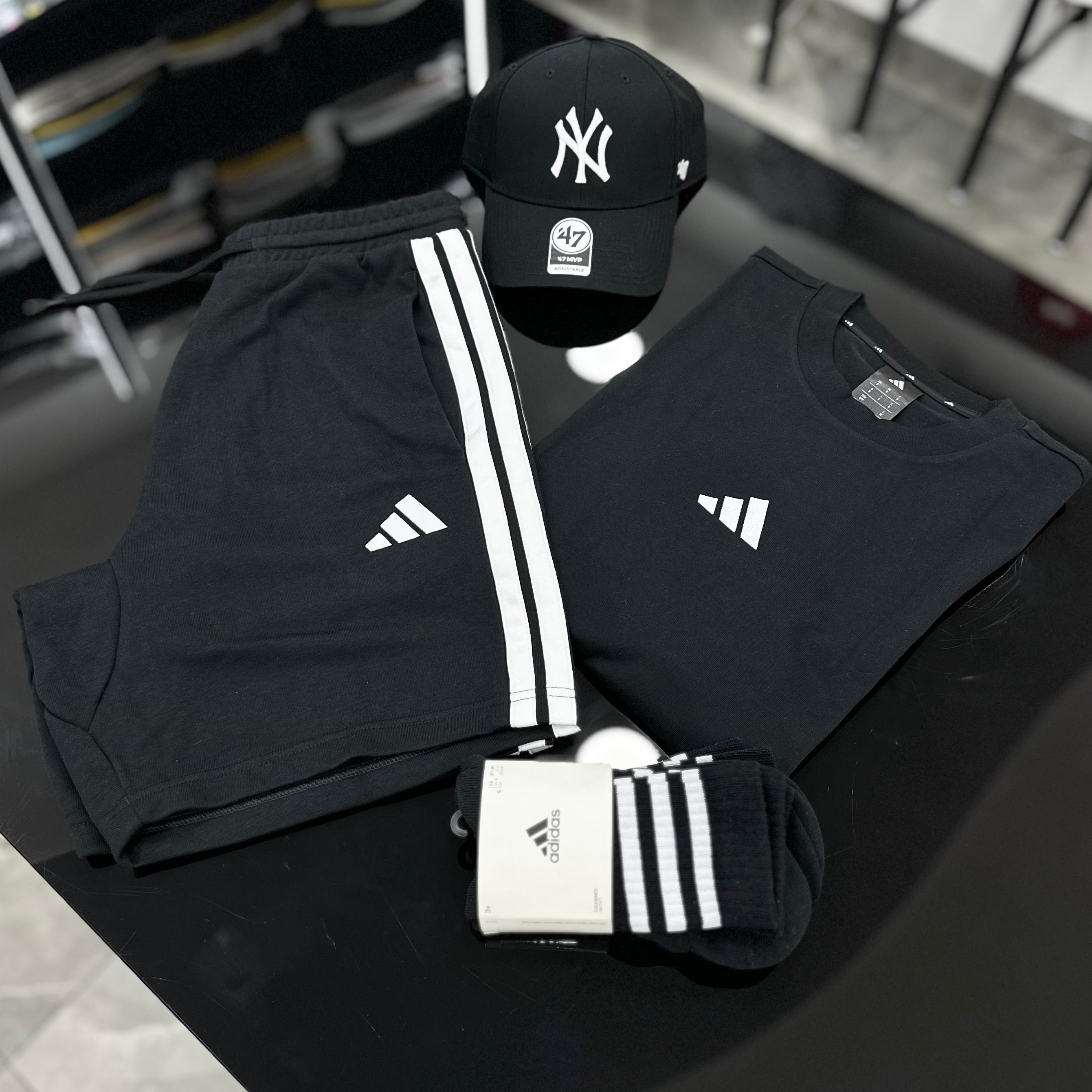 Coordinato Adidas Stripes BLACK