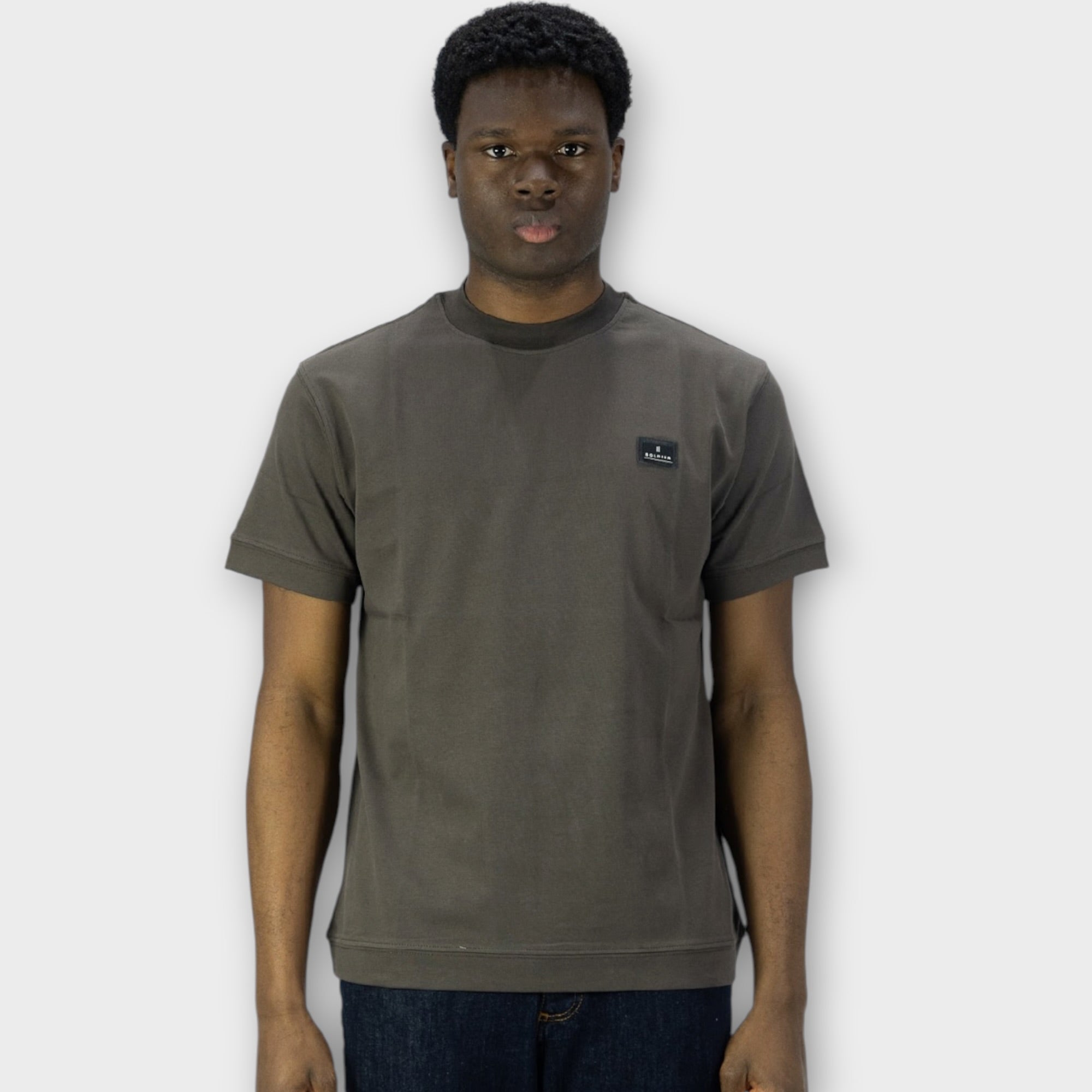 T-Shirt Soldier Patch BROWN