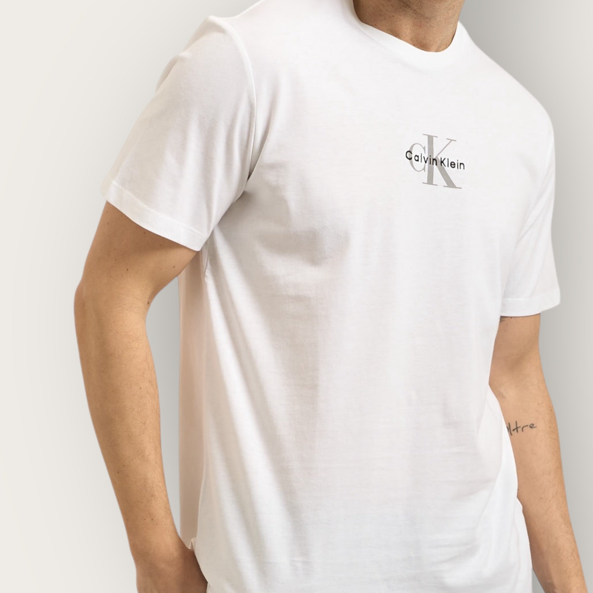 T-Shirt Calvin Klein monogram WHITE