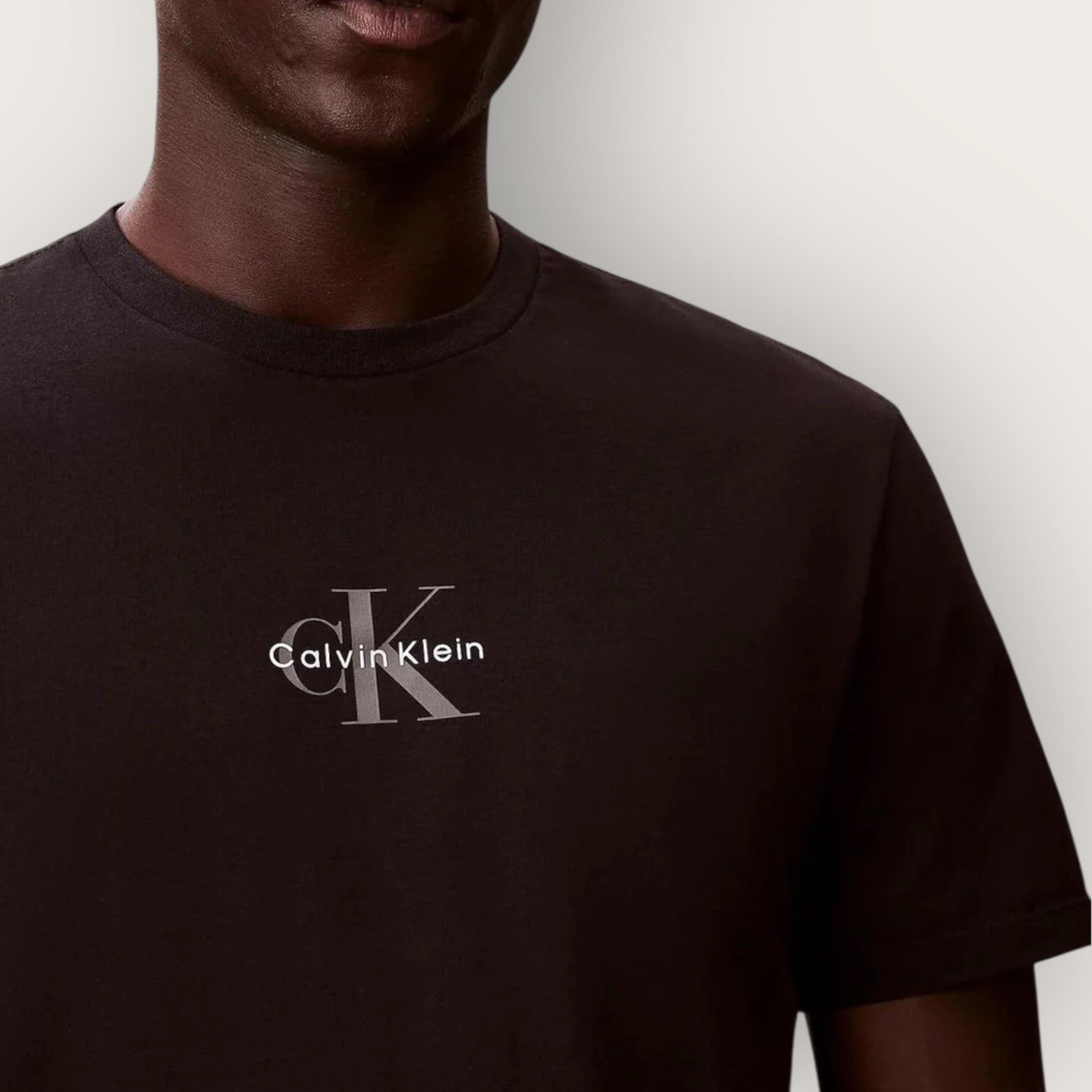 T-Shirt Calvin Klein monogram BLACK