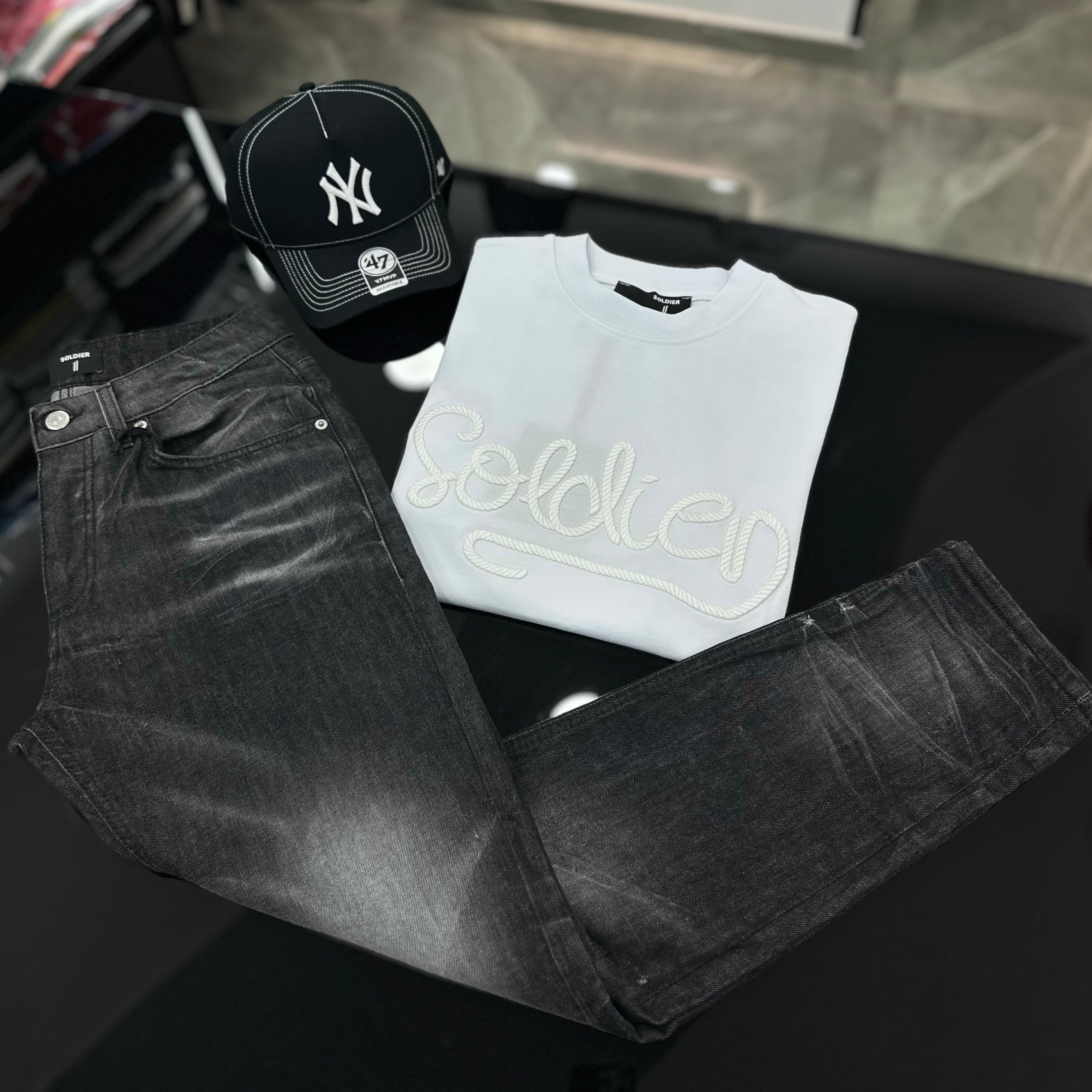 Coordinato Soldier LUREX White