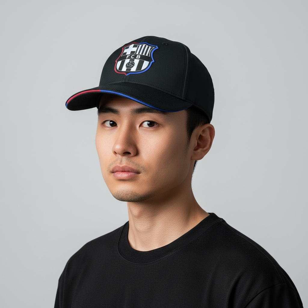 Cappello Barcellona TOTAL BLACK