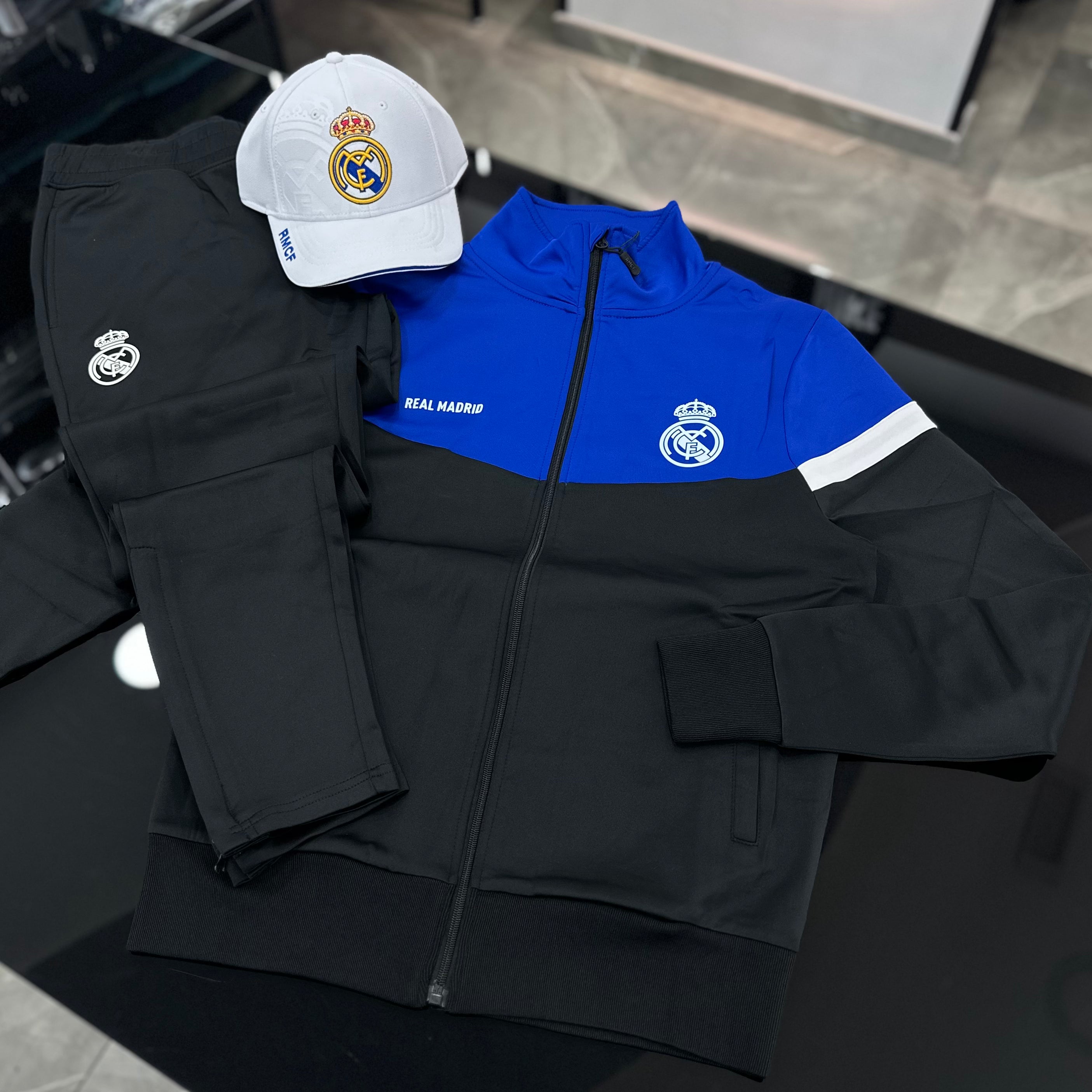 Tuta Real Madrid BLACK/ROYAL
