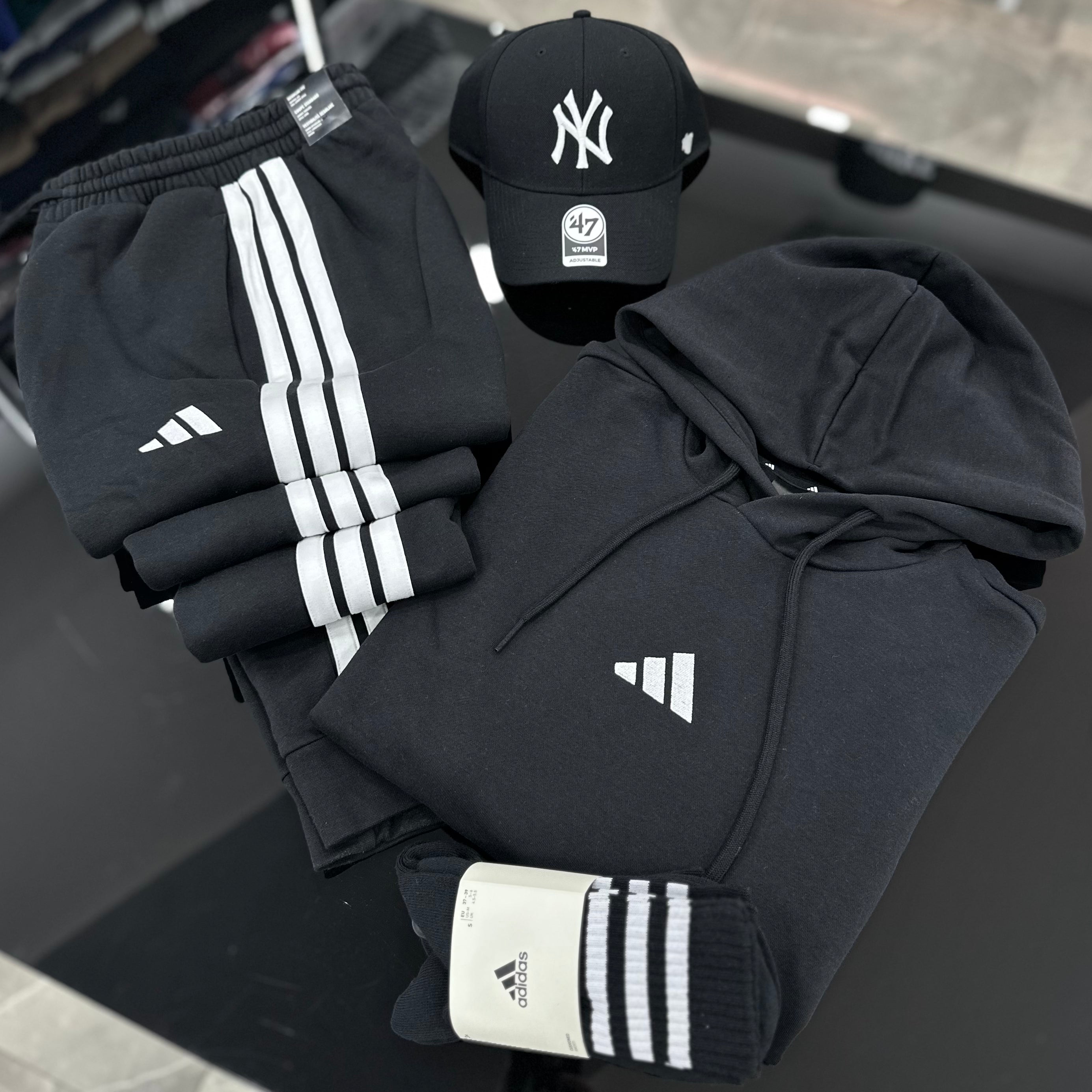 Tuta Adidas Stripes BLACK
