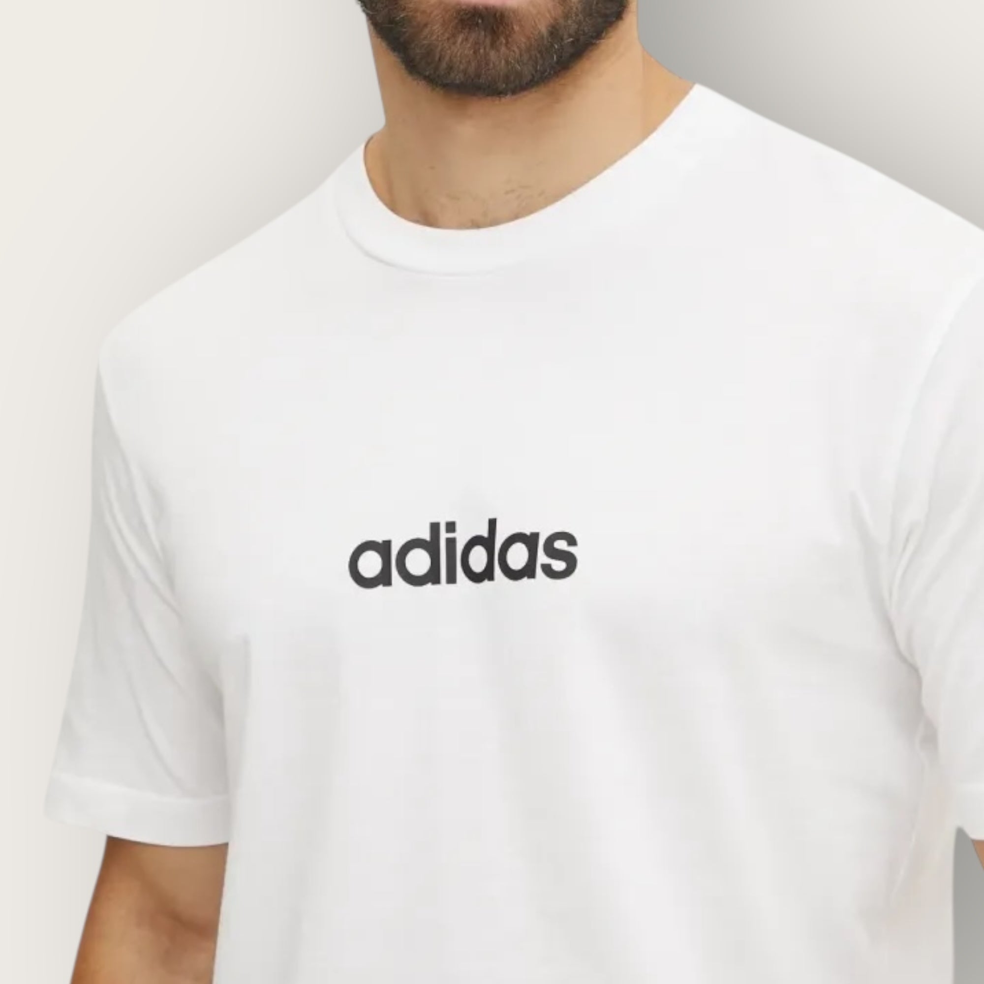 T-Shirt Adidas linear WHITE