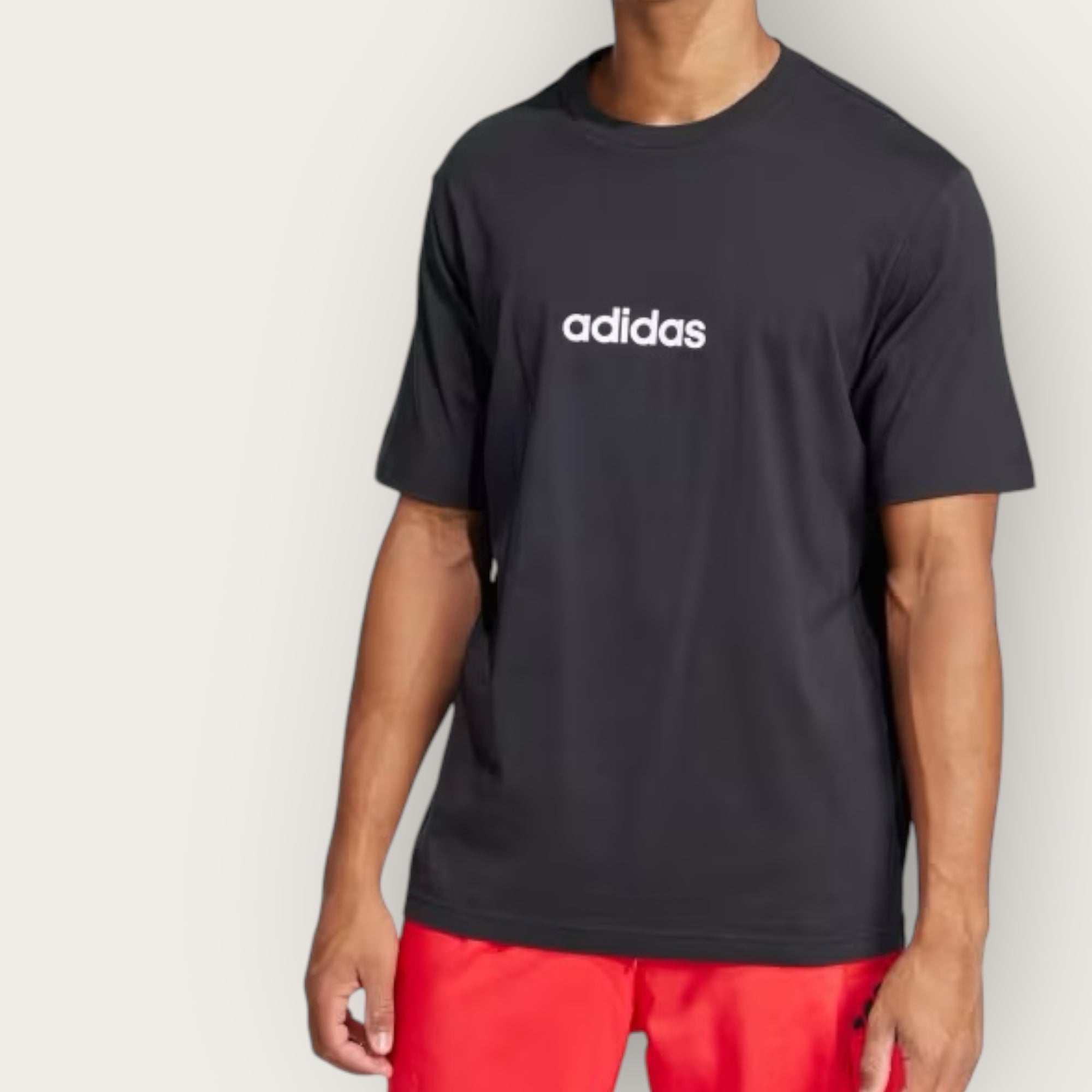 T-Shirt Adidas linear BLACK