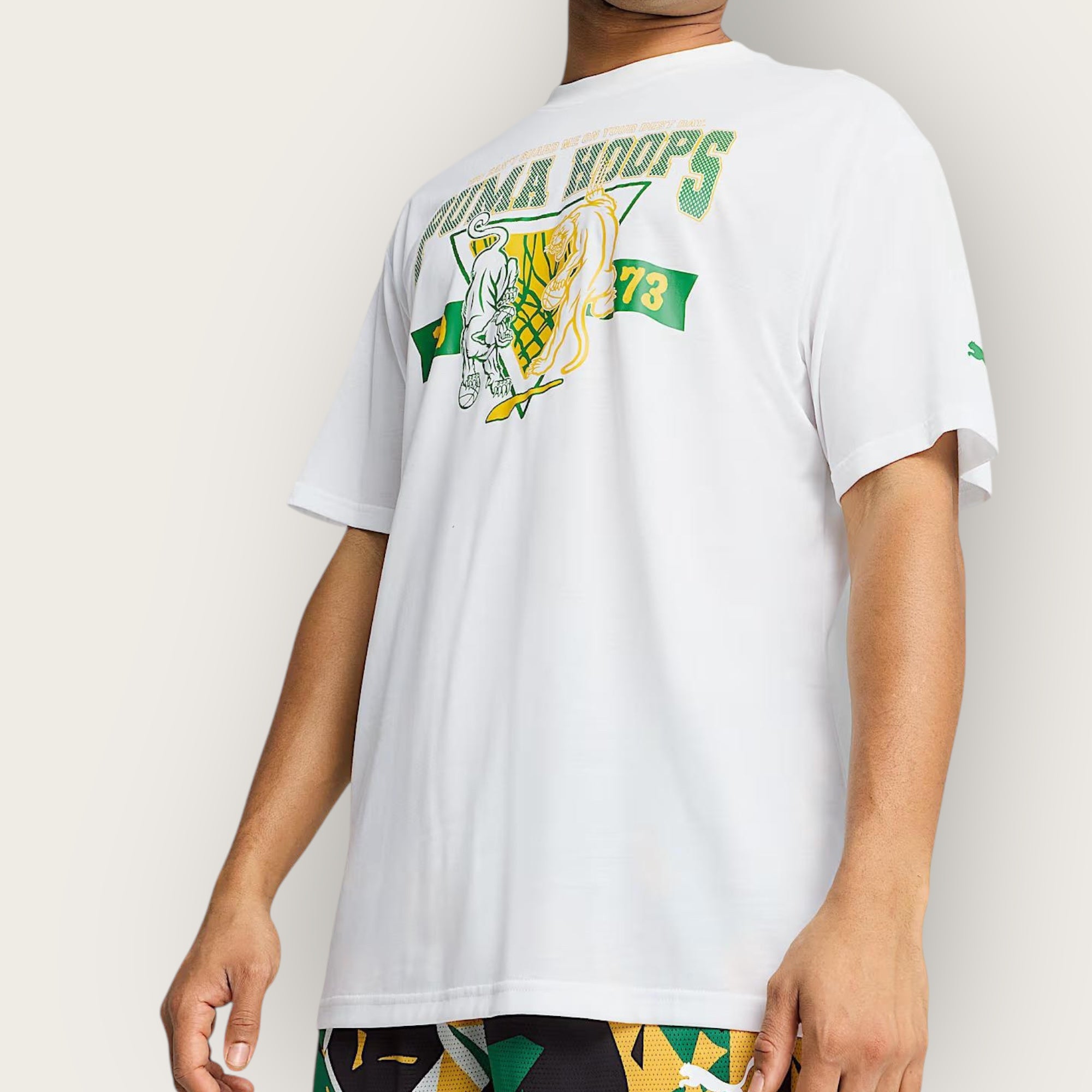 T-Shirt Puma rival rage WHITE