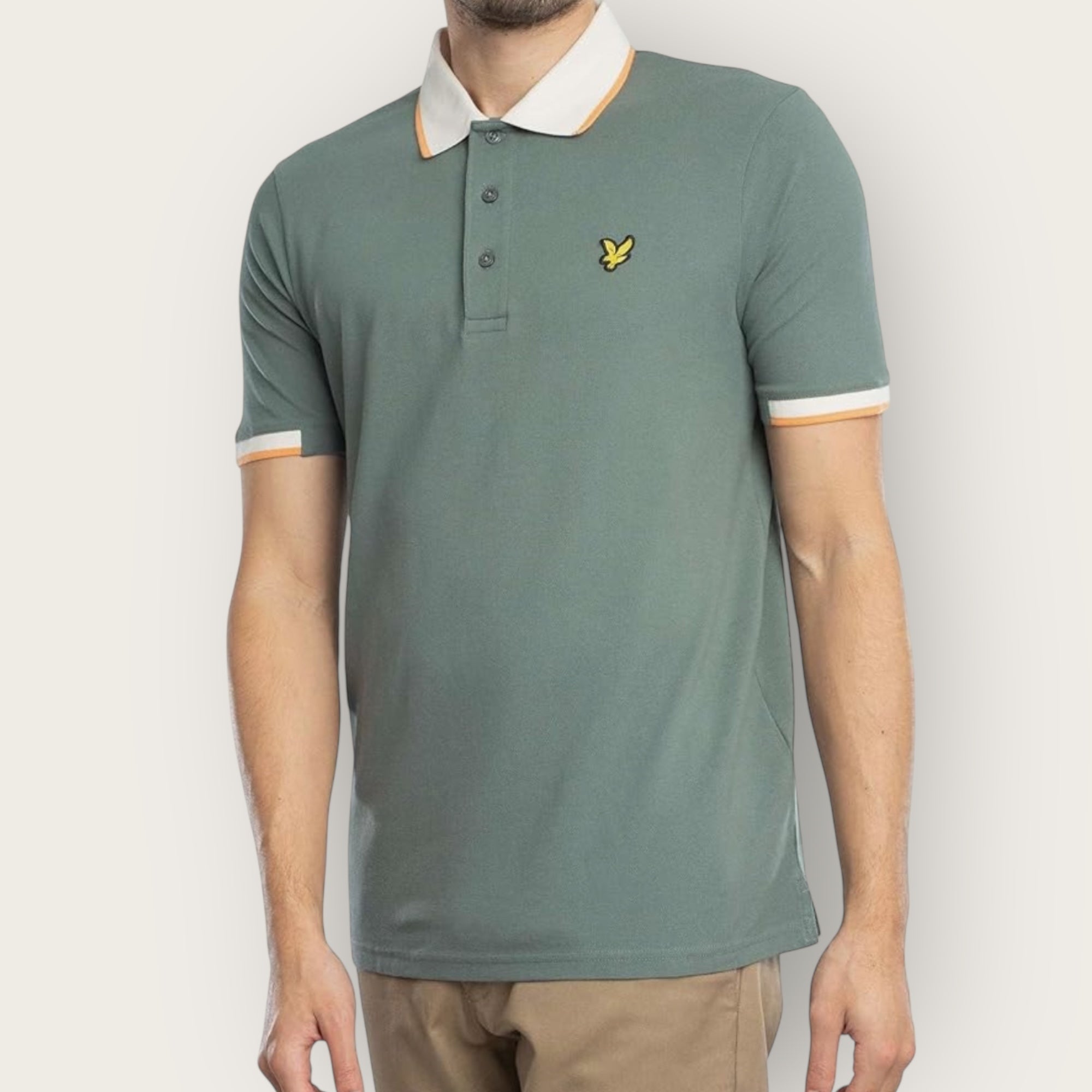 Polo Lyle&Scott tipped GREEN
