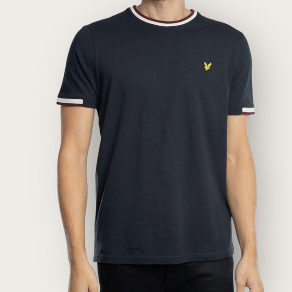 T-Shirt Lyle&Scott tipped NAVY
