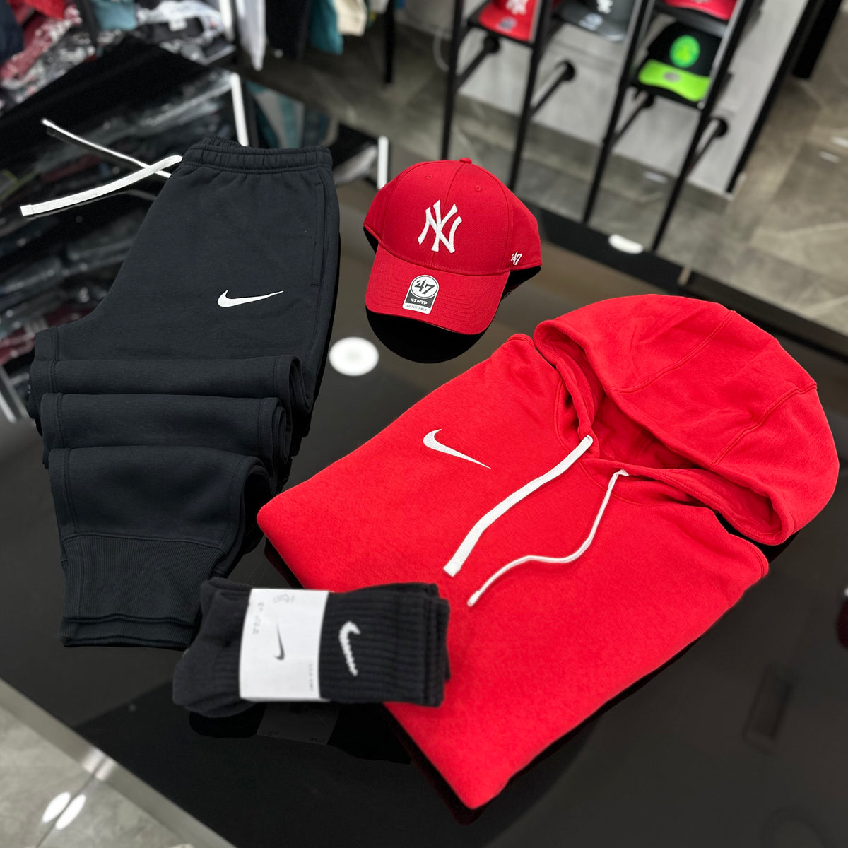 Tuta Nike Fleece RED