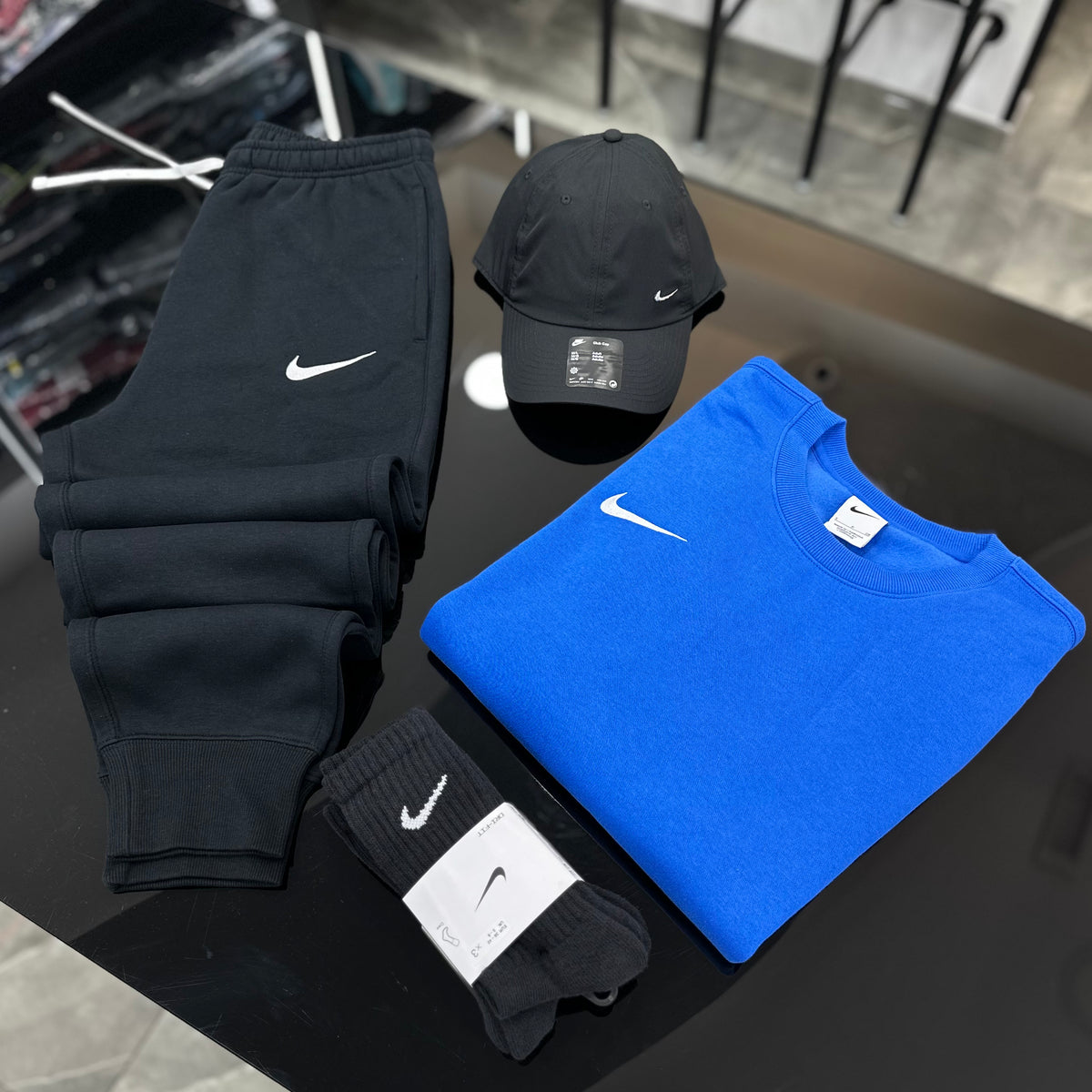 Tuta Nike Fleece ROYAL Girocollo