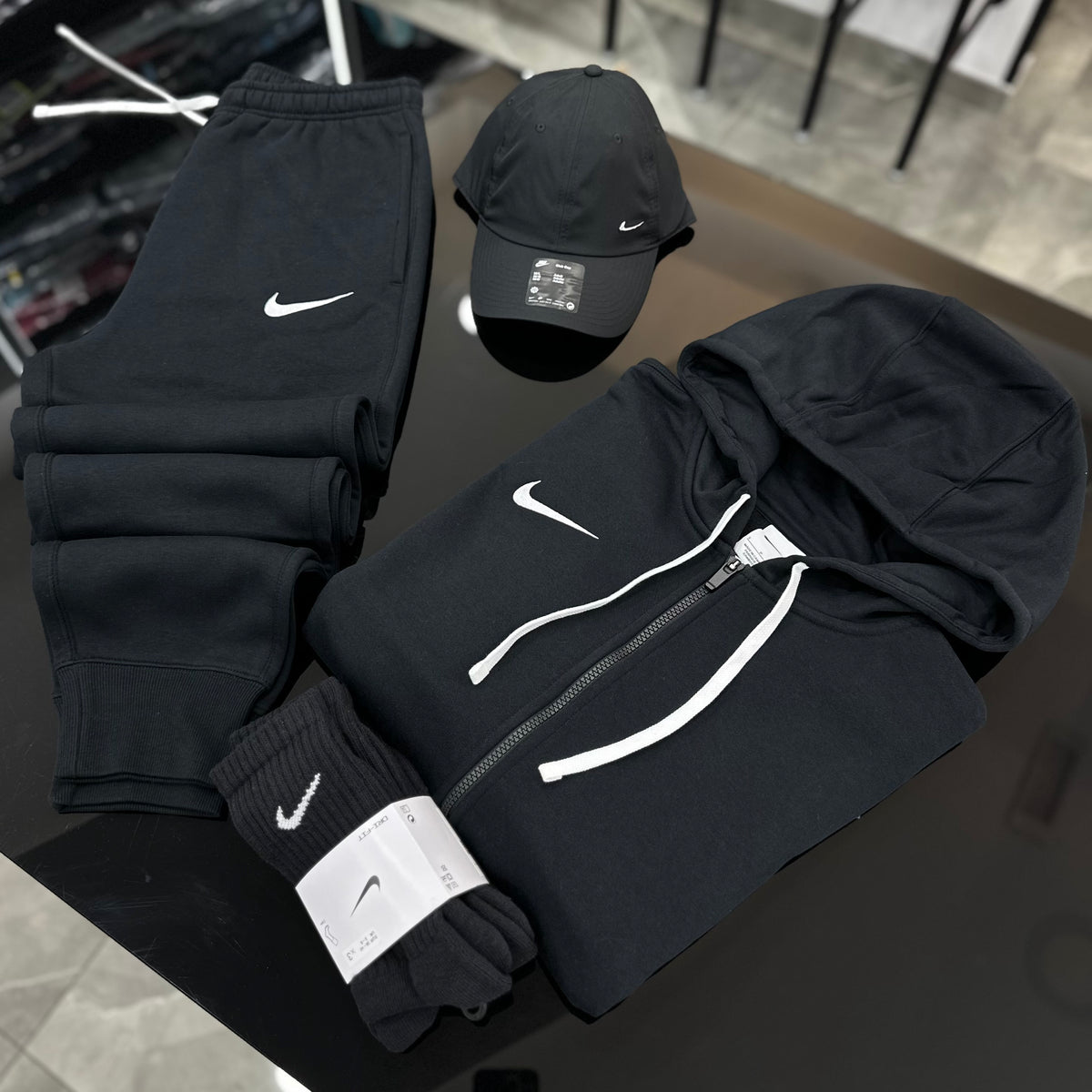Tuta Nike Fleece BLACK Zip