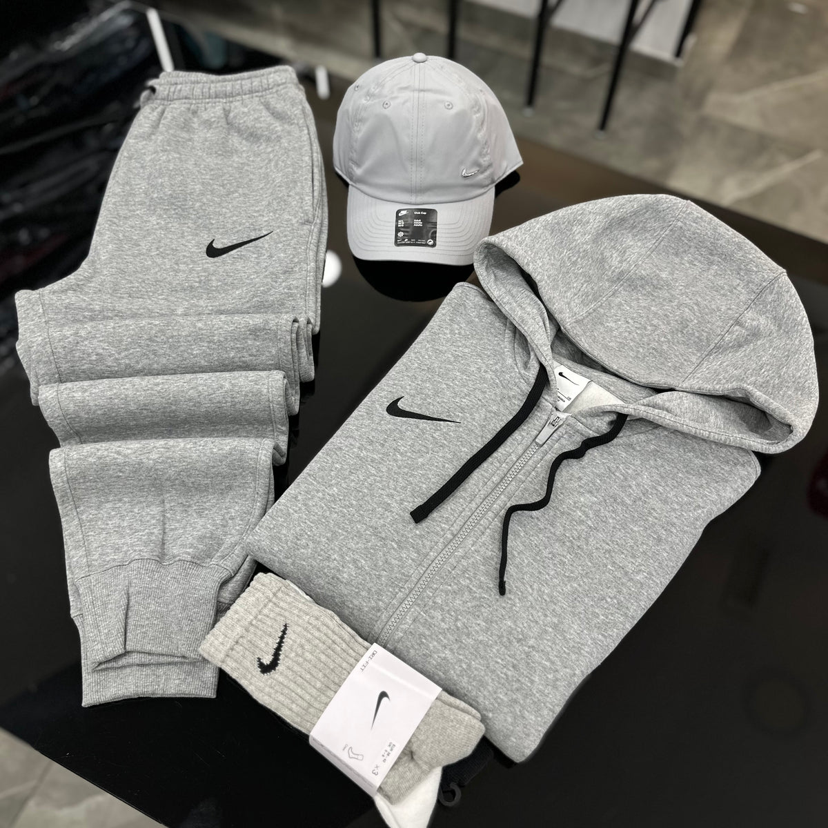 Tuta Nike Fleece GREY Zip