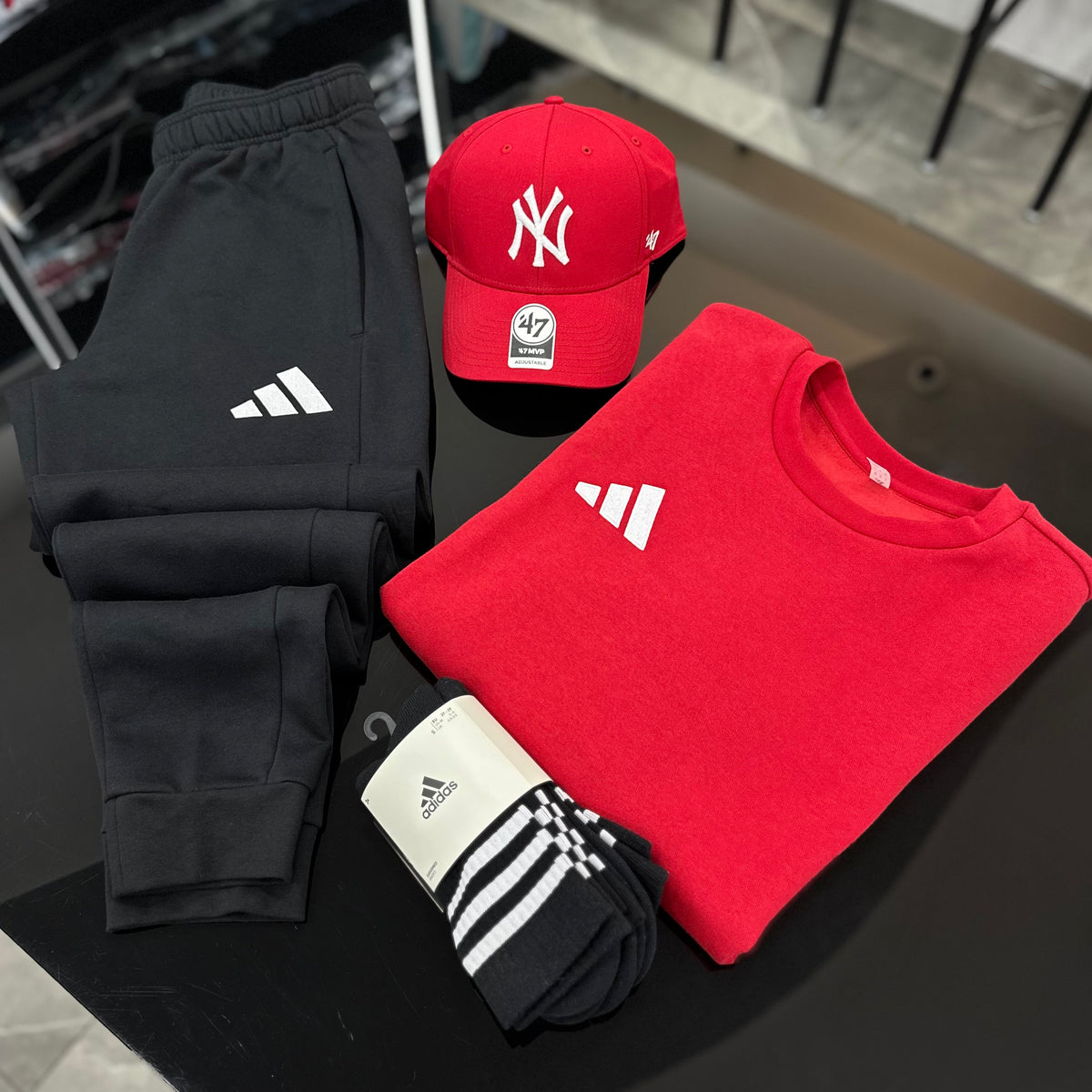 Tuta Adidas Entrada RED girocollo