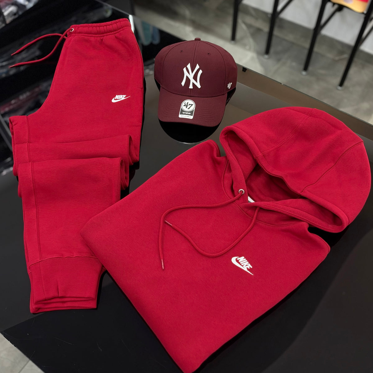 Tuta Nike Club BURGUNDY