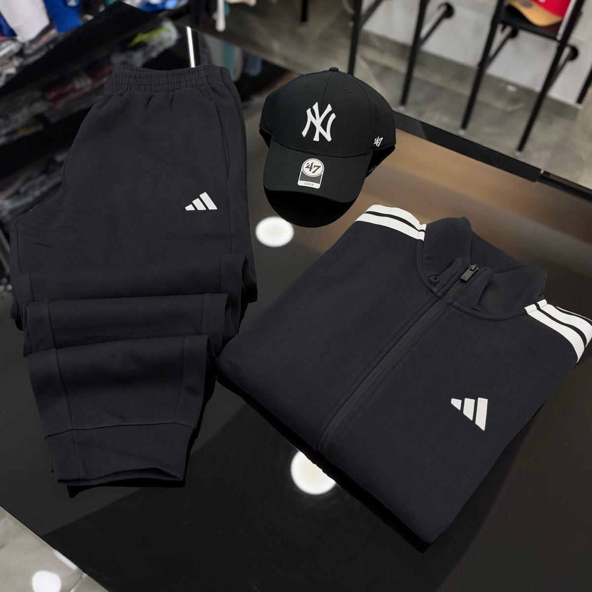 Tuta Adidas FLEECE Black