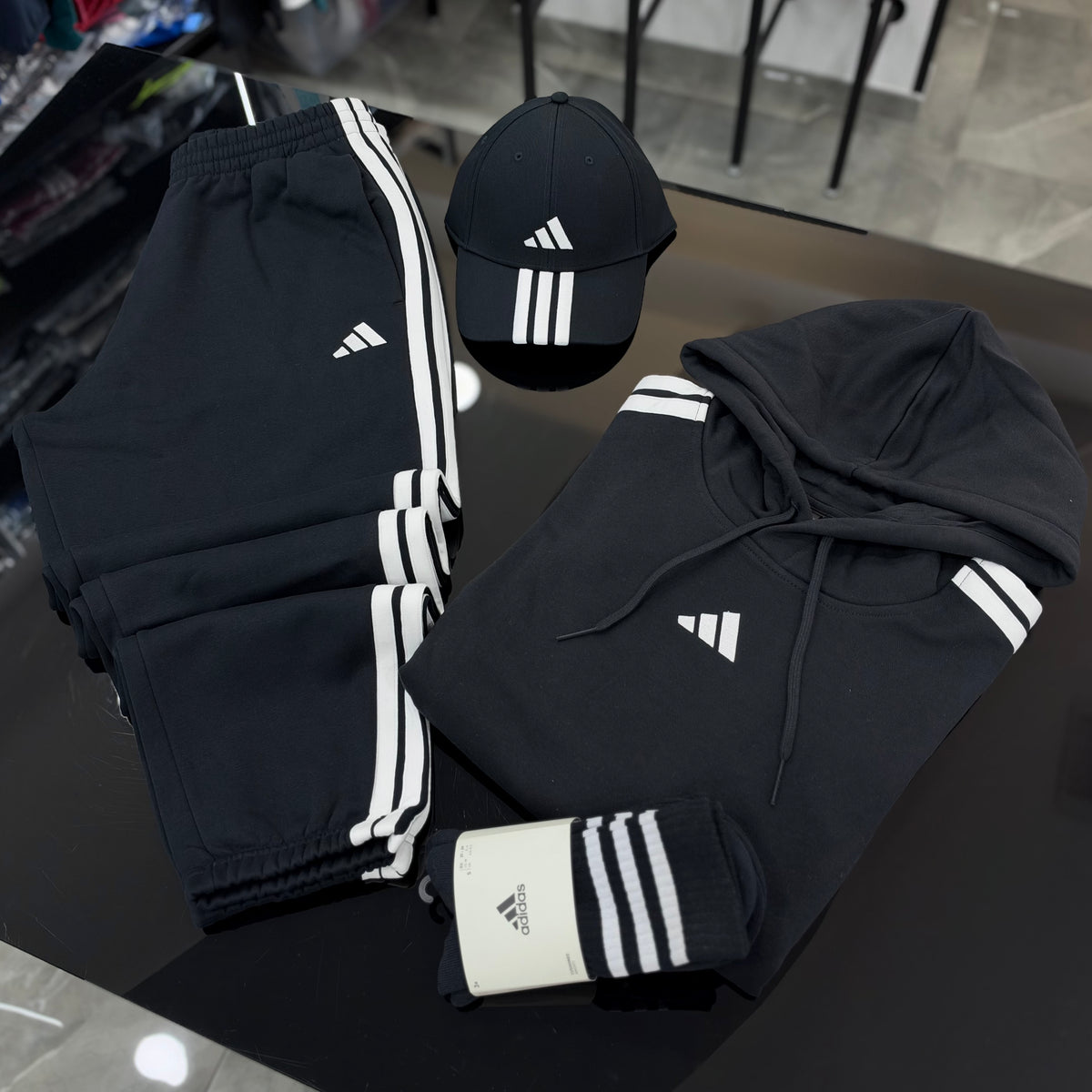 Tuta Adidas Stripes BLACK