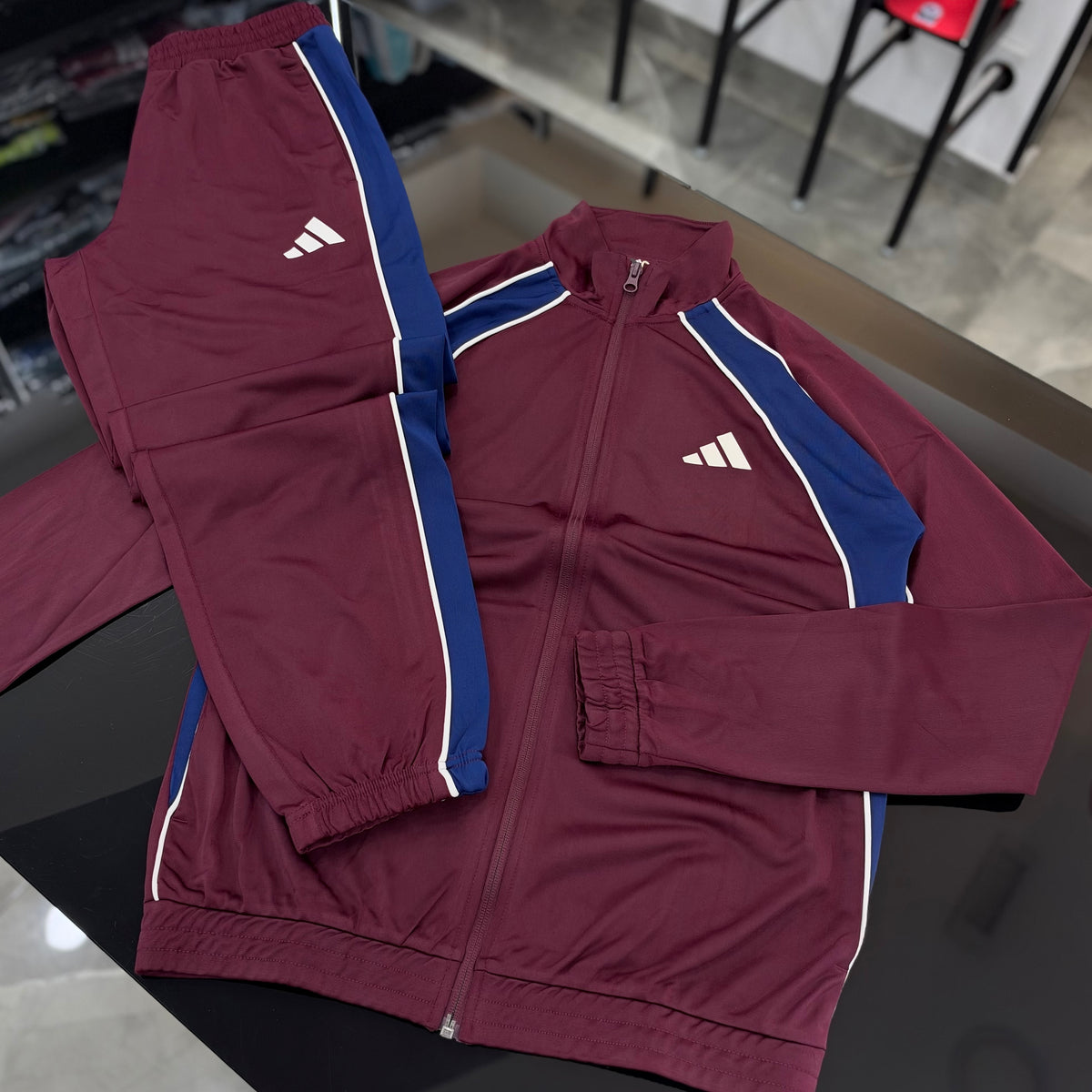 Tuta Adidas Colorblock BURGUNDY