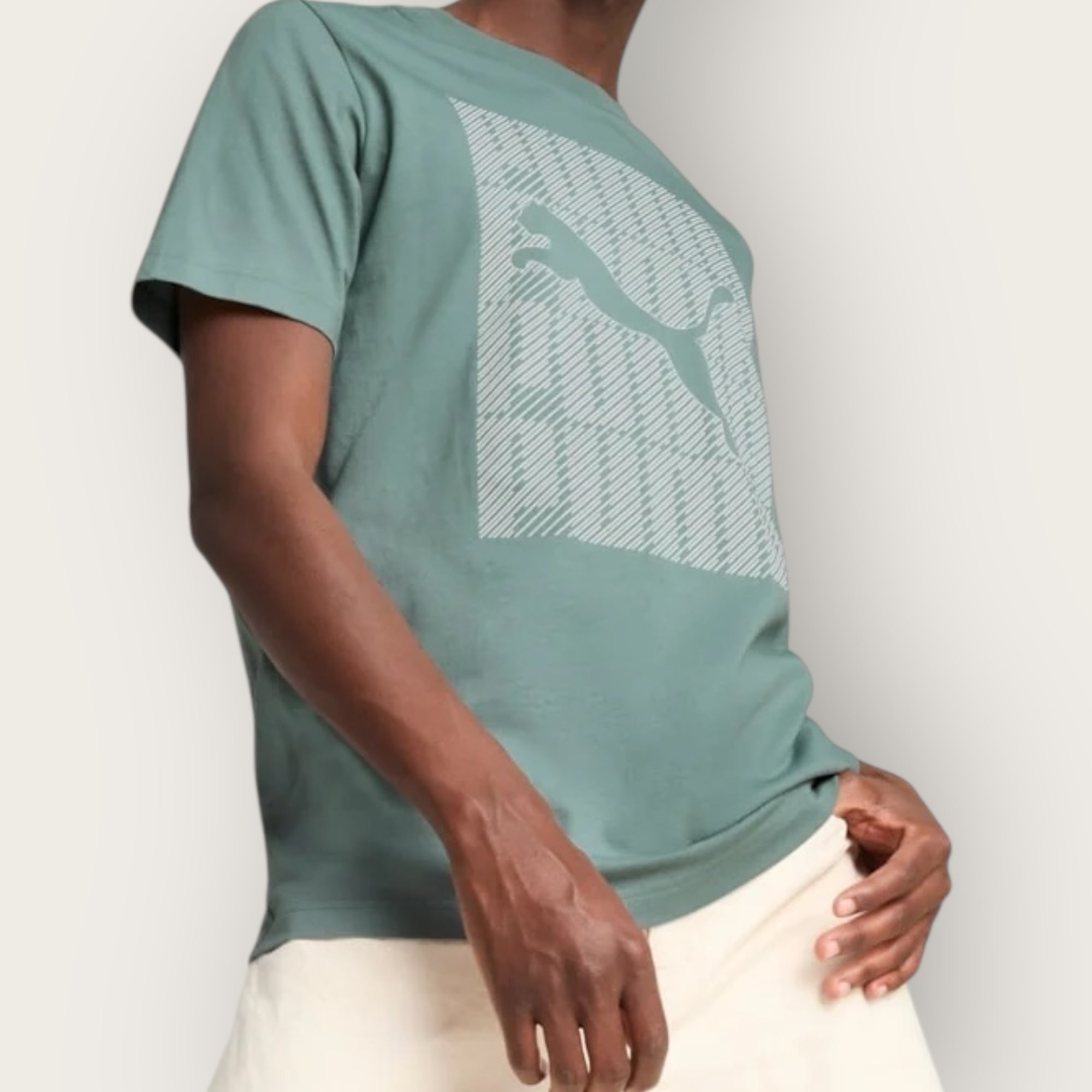 T-Shirt Puma wording GREEN