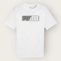 T-Shirt Puma wording WHITE