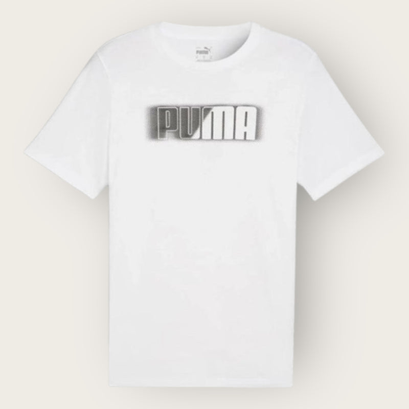 T-Shirt Puma wording WHITE