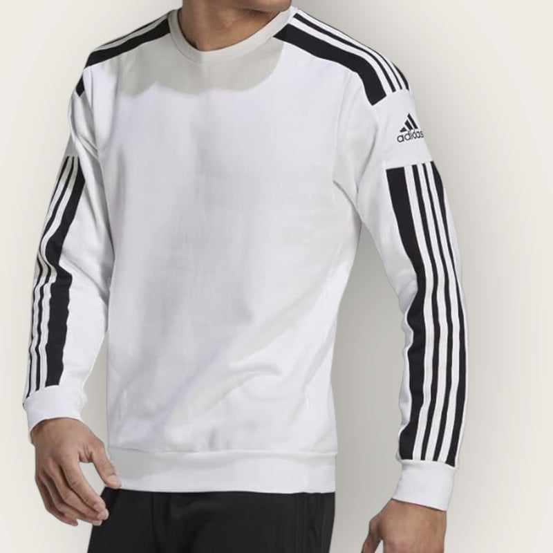 Felpa Adidas Stripes girocollo WHITE