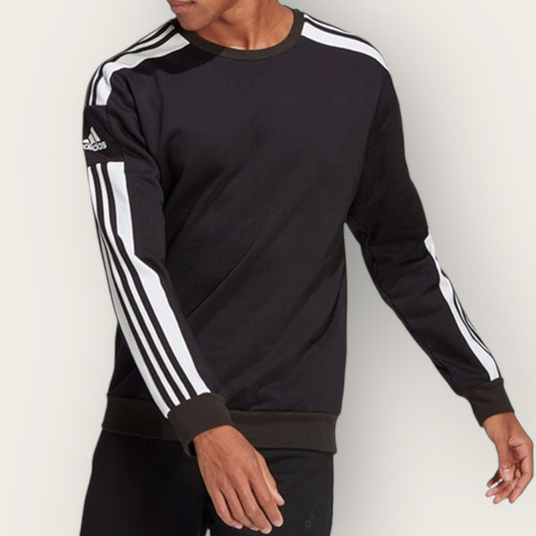 Felpa Adidas Stripes girocollo BLACK