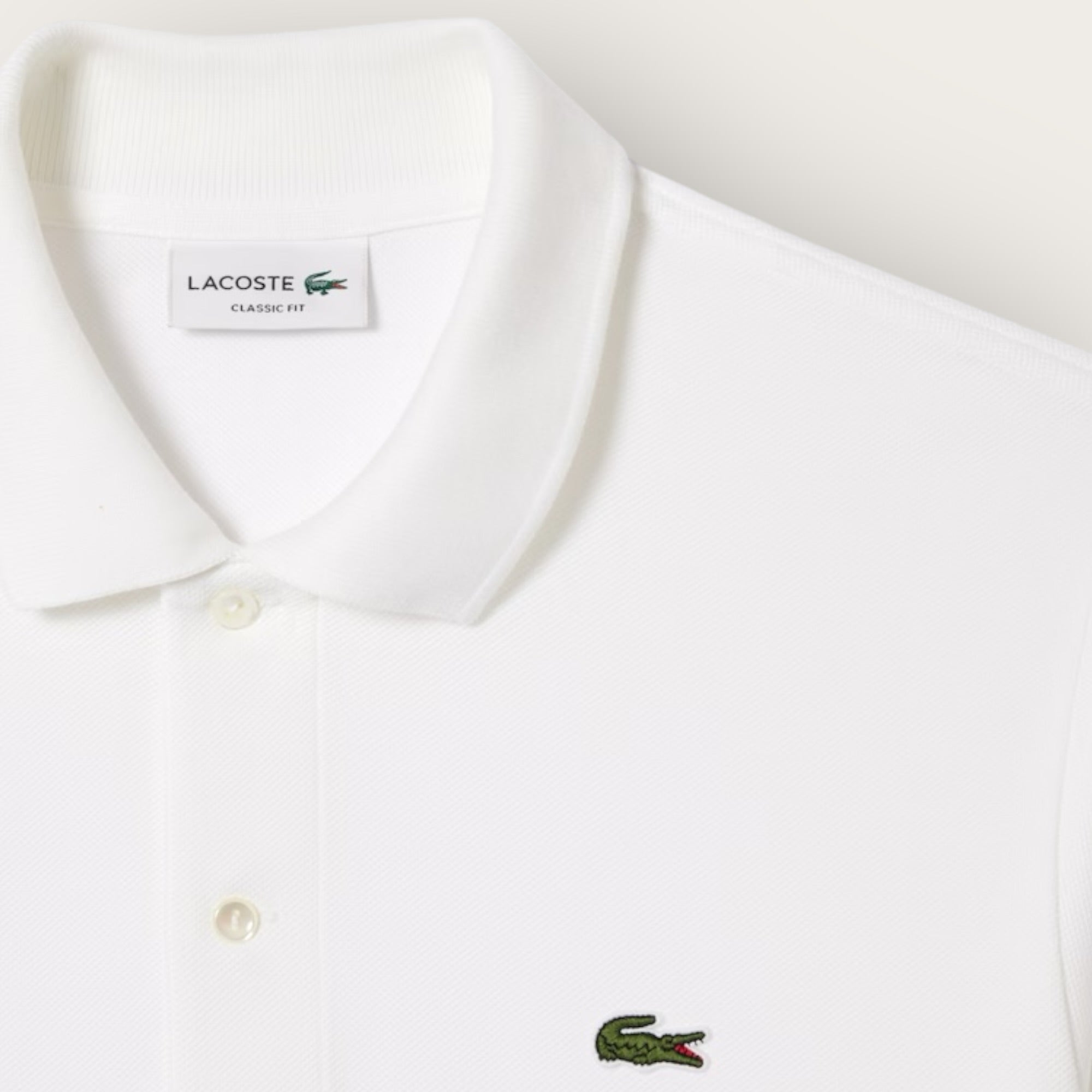 Polo Lacoste WHITE
