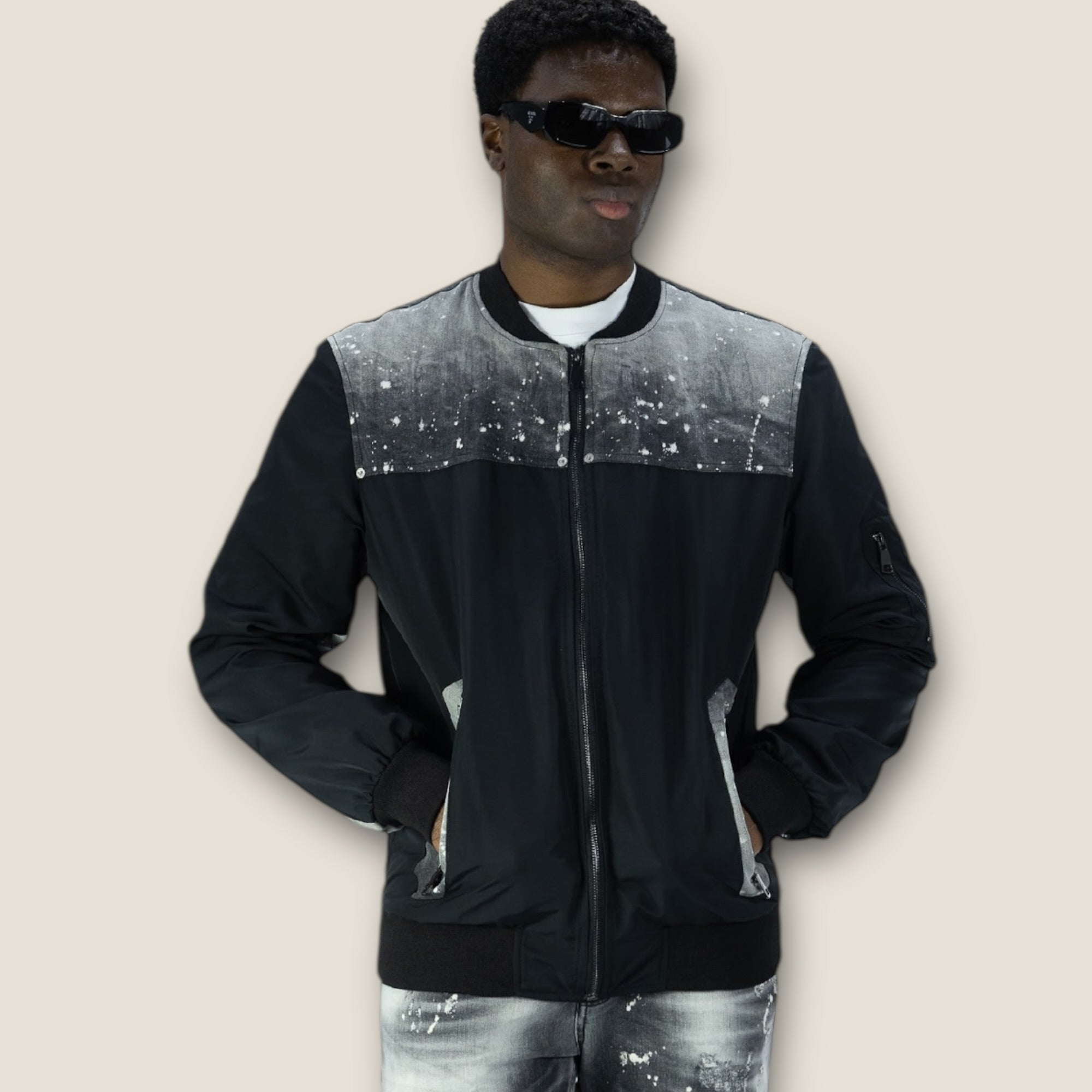 Giubbotto Soldier DENIM BLACK