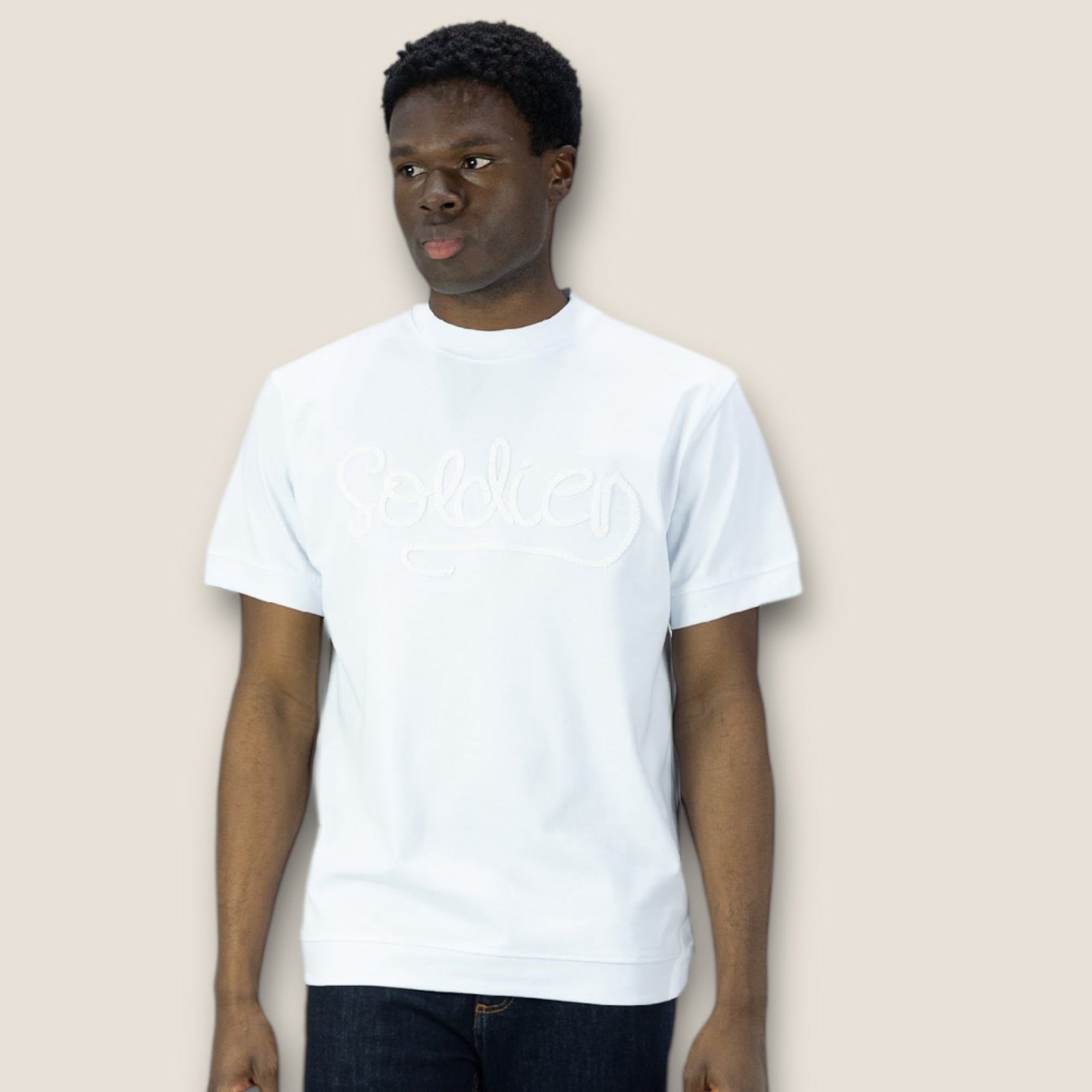 T-shirt Soldier Lurex WHITE