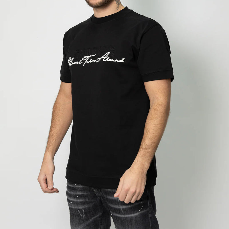 T-shirt Soldier ricamo BLACK