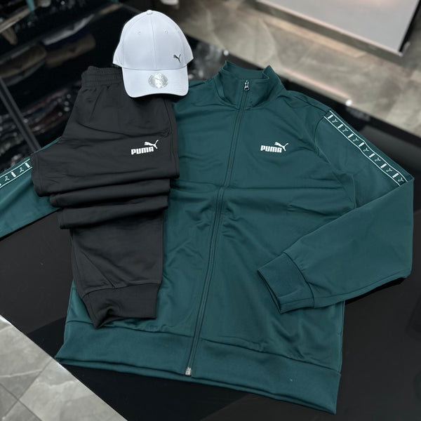 Tuta Puma POLY TAPE dark green