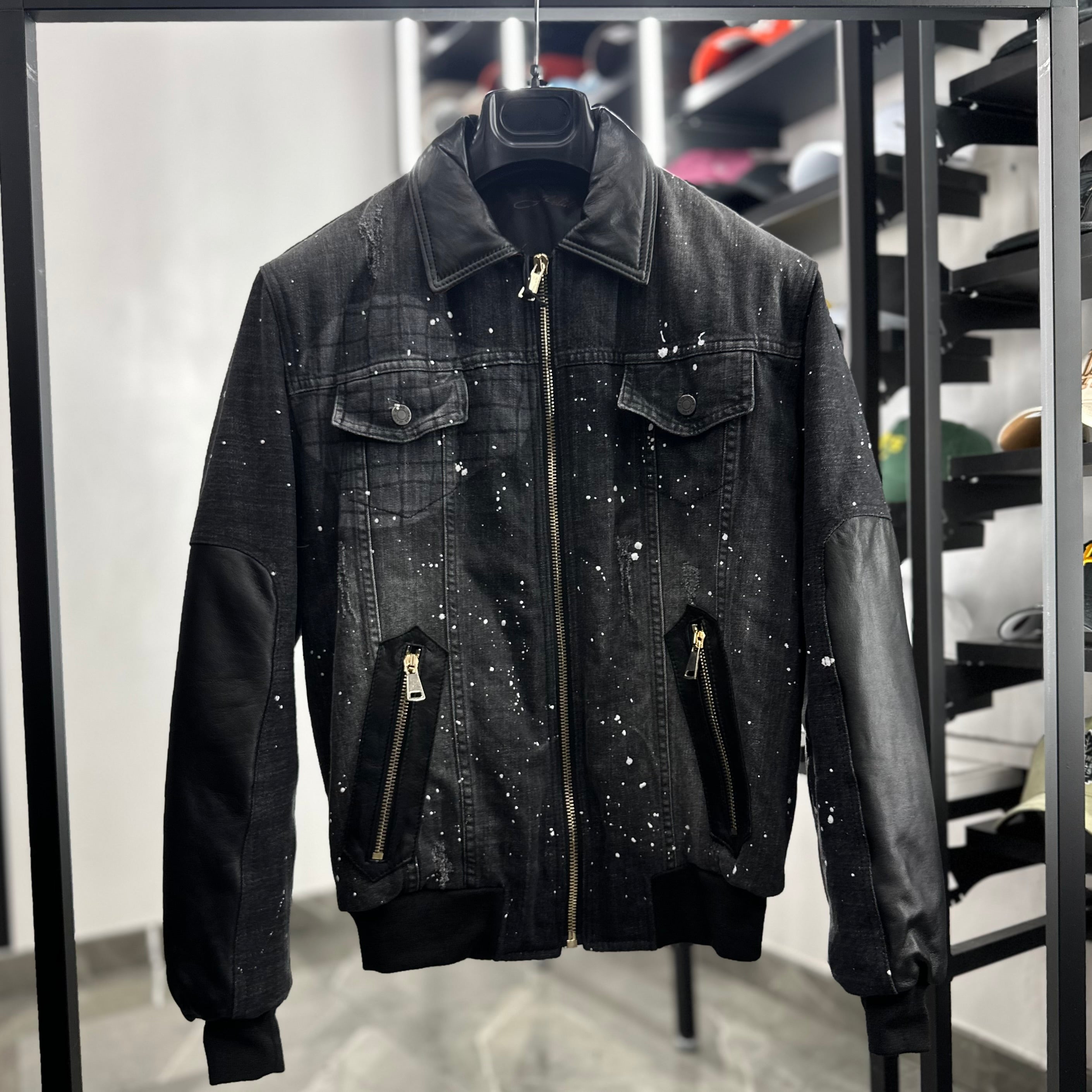 Giubbotto Artik pelle-denim