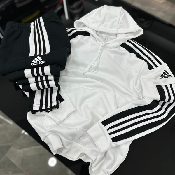 Total look Adidas stripes WHITE / BLACK