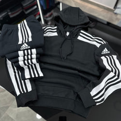 Total look Adidas stripes BLACK