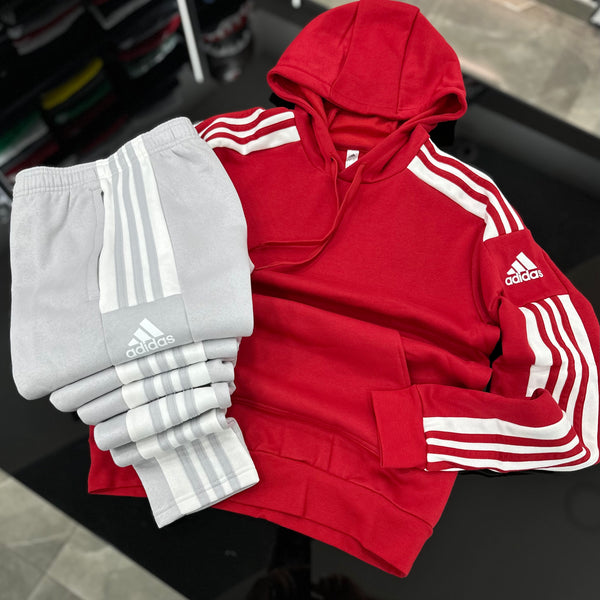 Total look Adidas stripes RED / GREY