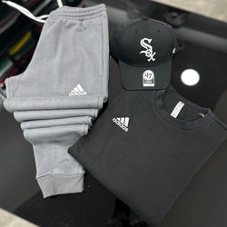 Total look Adidas girocollo BLACK / GREY