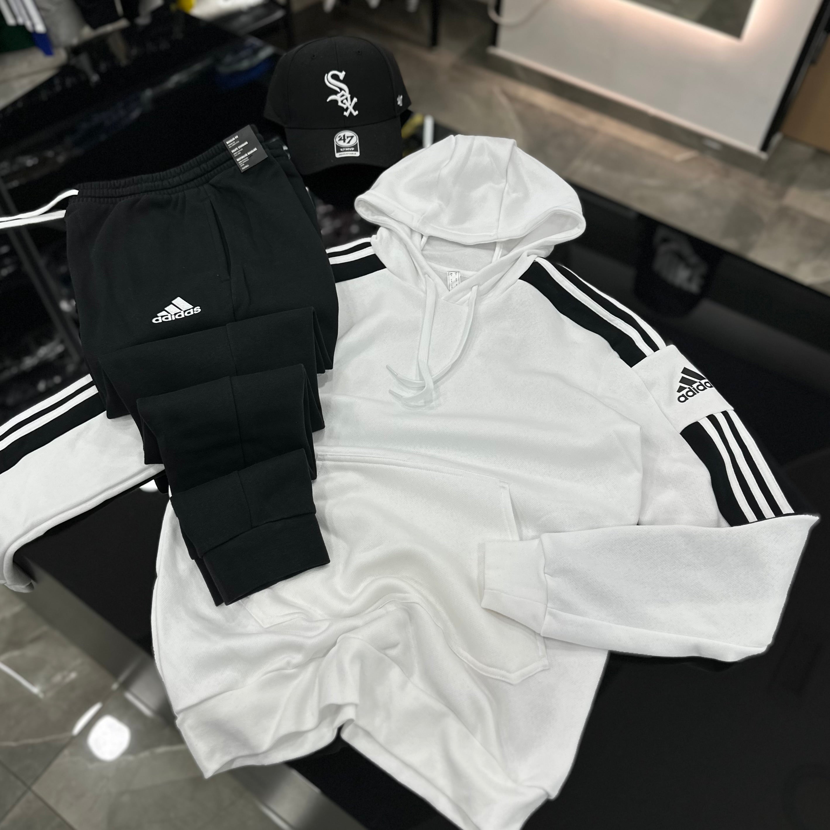Tuta Adidas Entrada Stripes WHITE