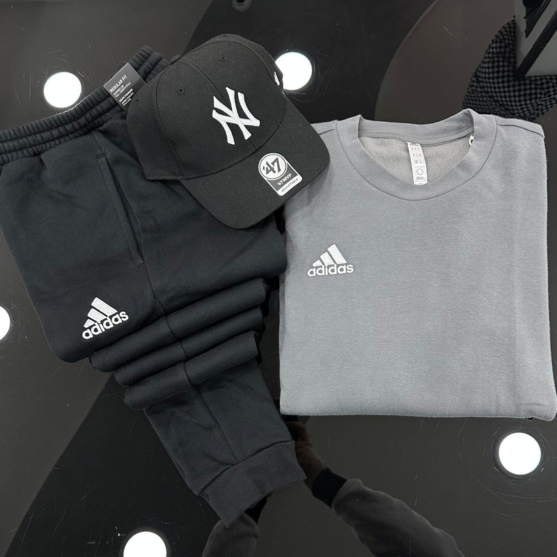 Total look Adidas girocollo GREY / BLACK