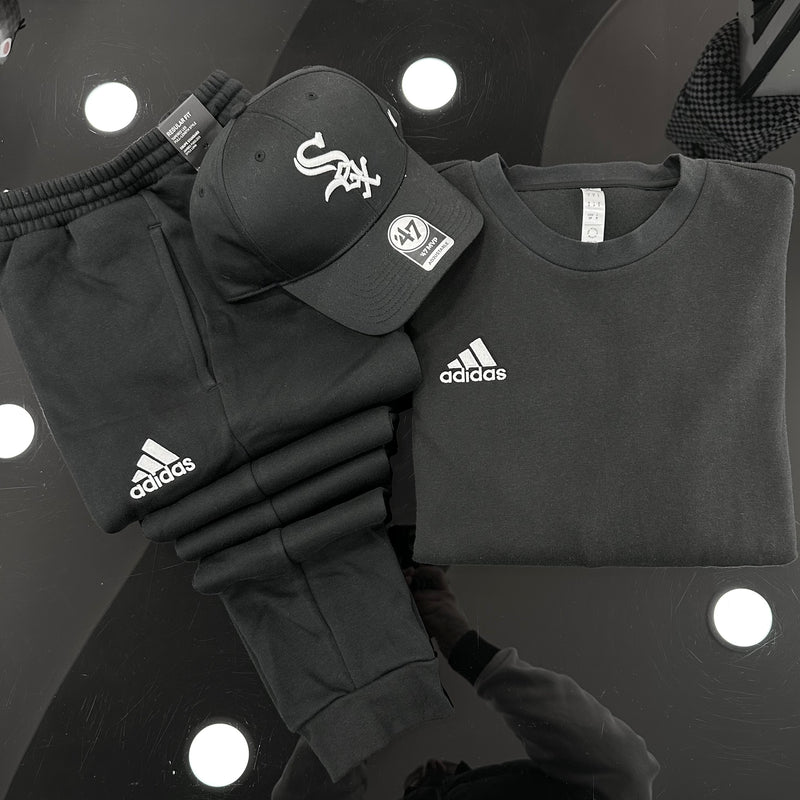 Total look Adidas girocollo BLACK