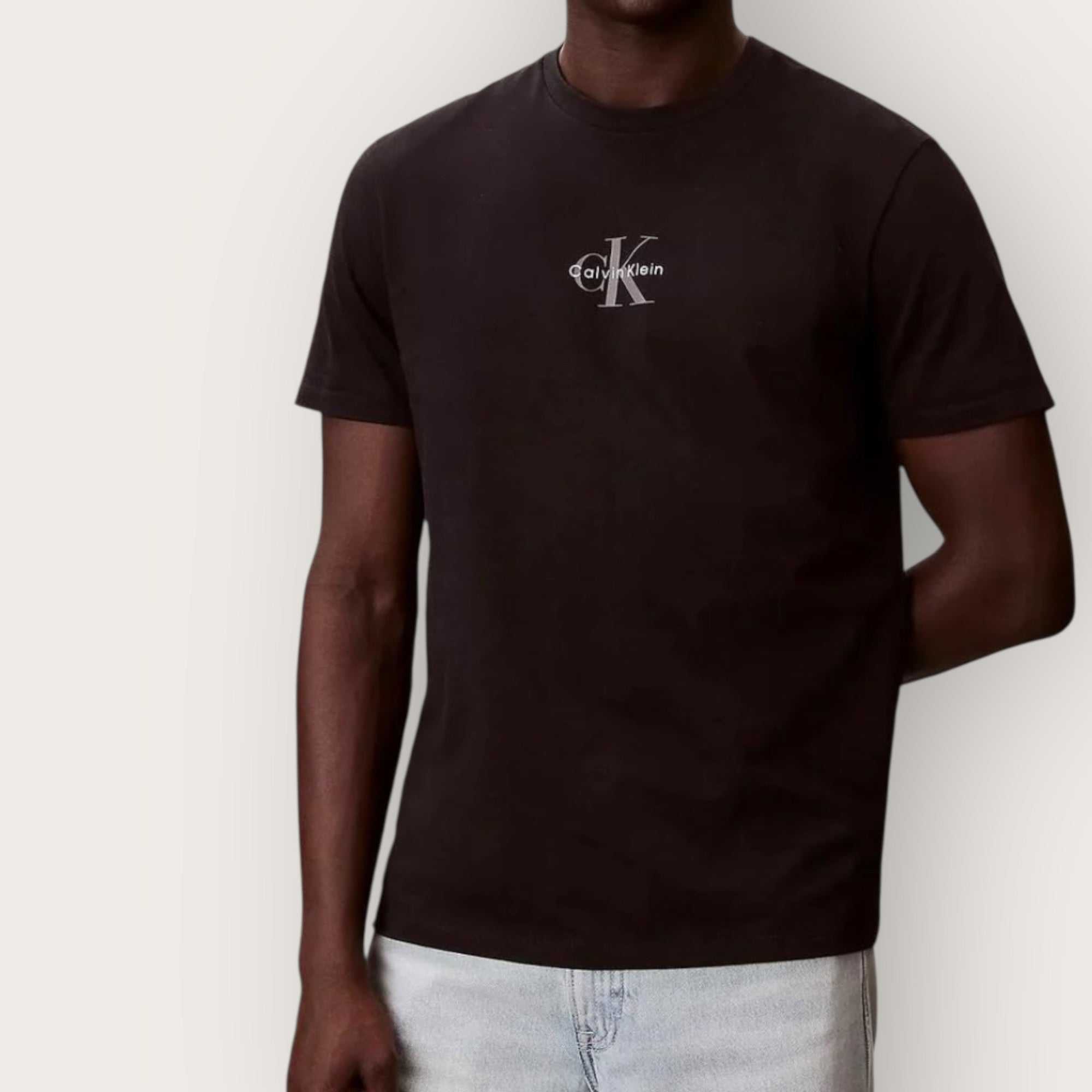 T-Shirt Calvin Klein monogram BLACK