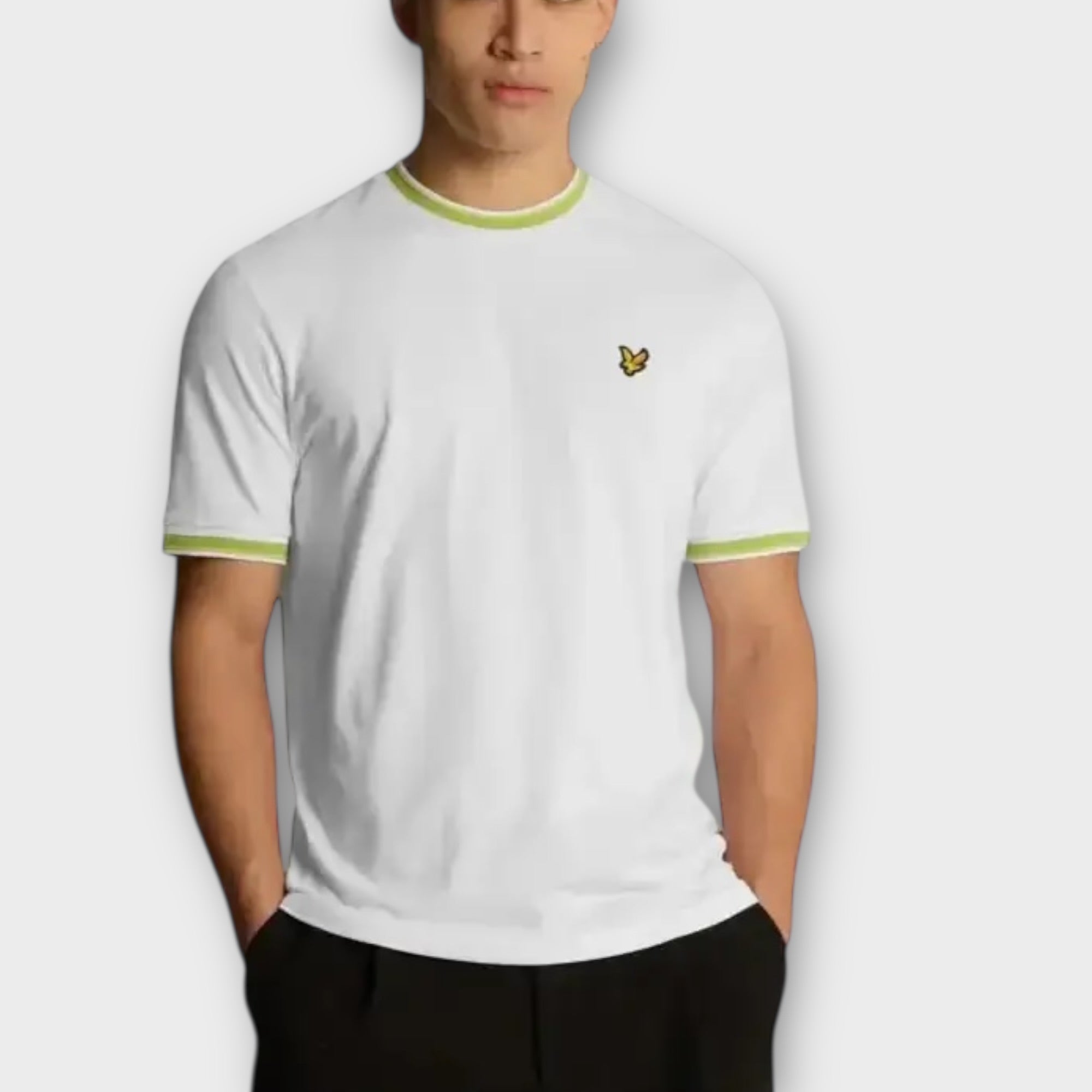 T-Shirt Lyle&Scott tipped WHITE